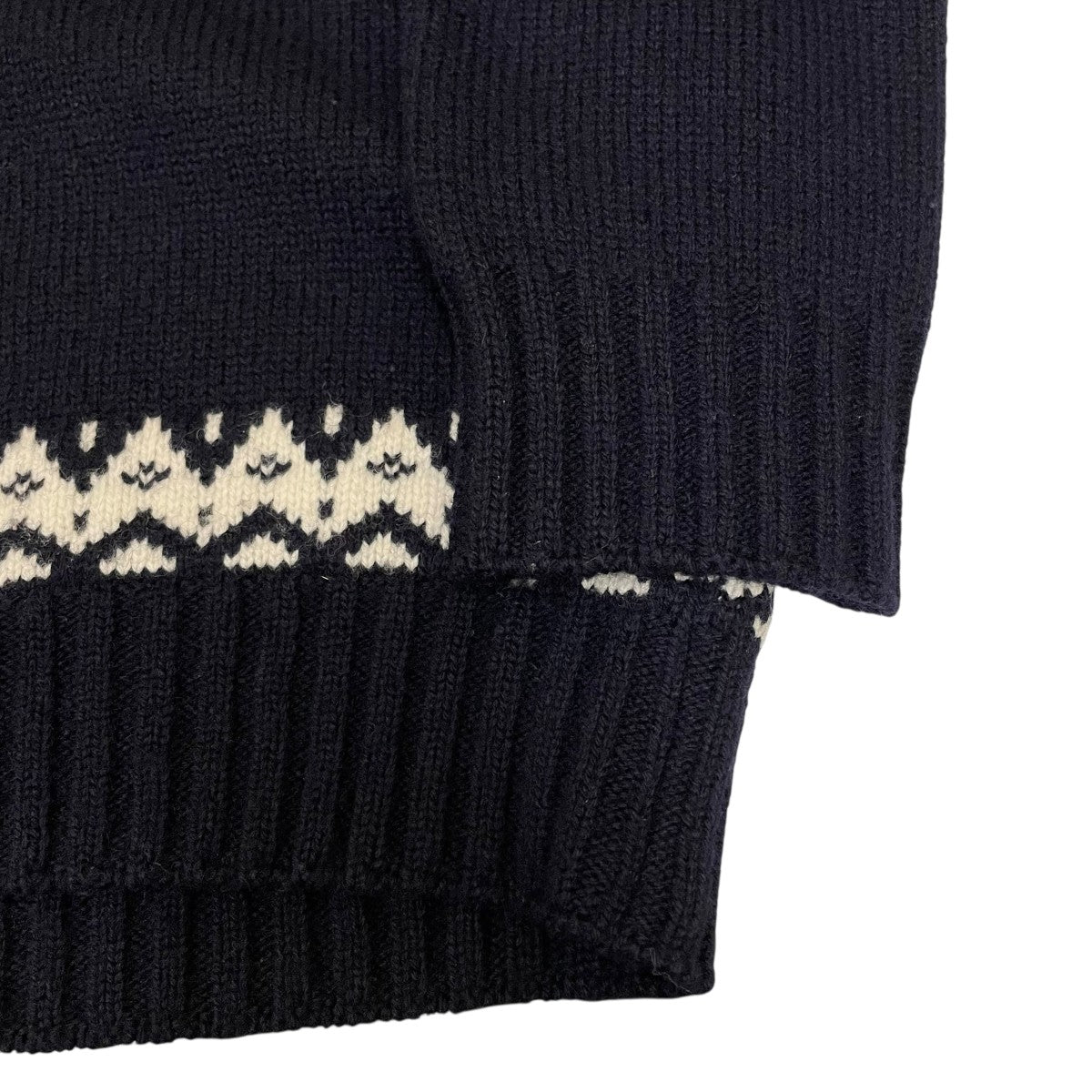 AD2021 Nordic pattern sweaterクルーネックニットWH-N002