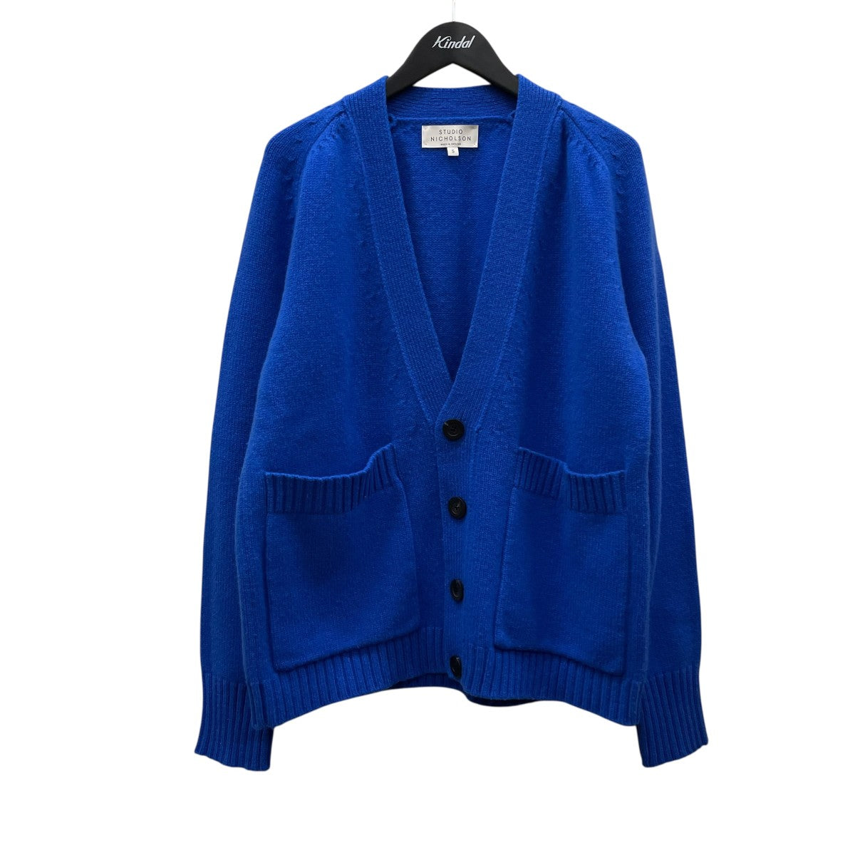 STUDIO NICHOLSON ENGLISH LAMBSWOOL KNIT CARDIGANニットカーディガンSNM-049 古着・中古-1枚目のアイテム画像