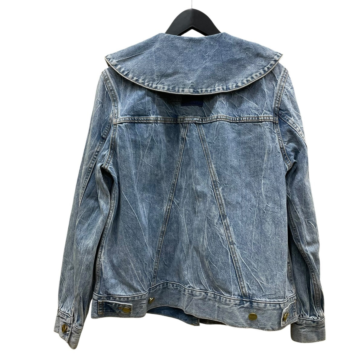 Ganni(ガニー) Crinkle Denim Oversized Jacketデニムジャケット6592