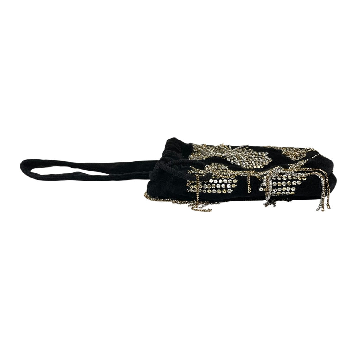 POUCH SEQUIN VELVETハンドバッグH2812