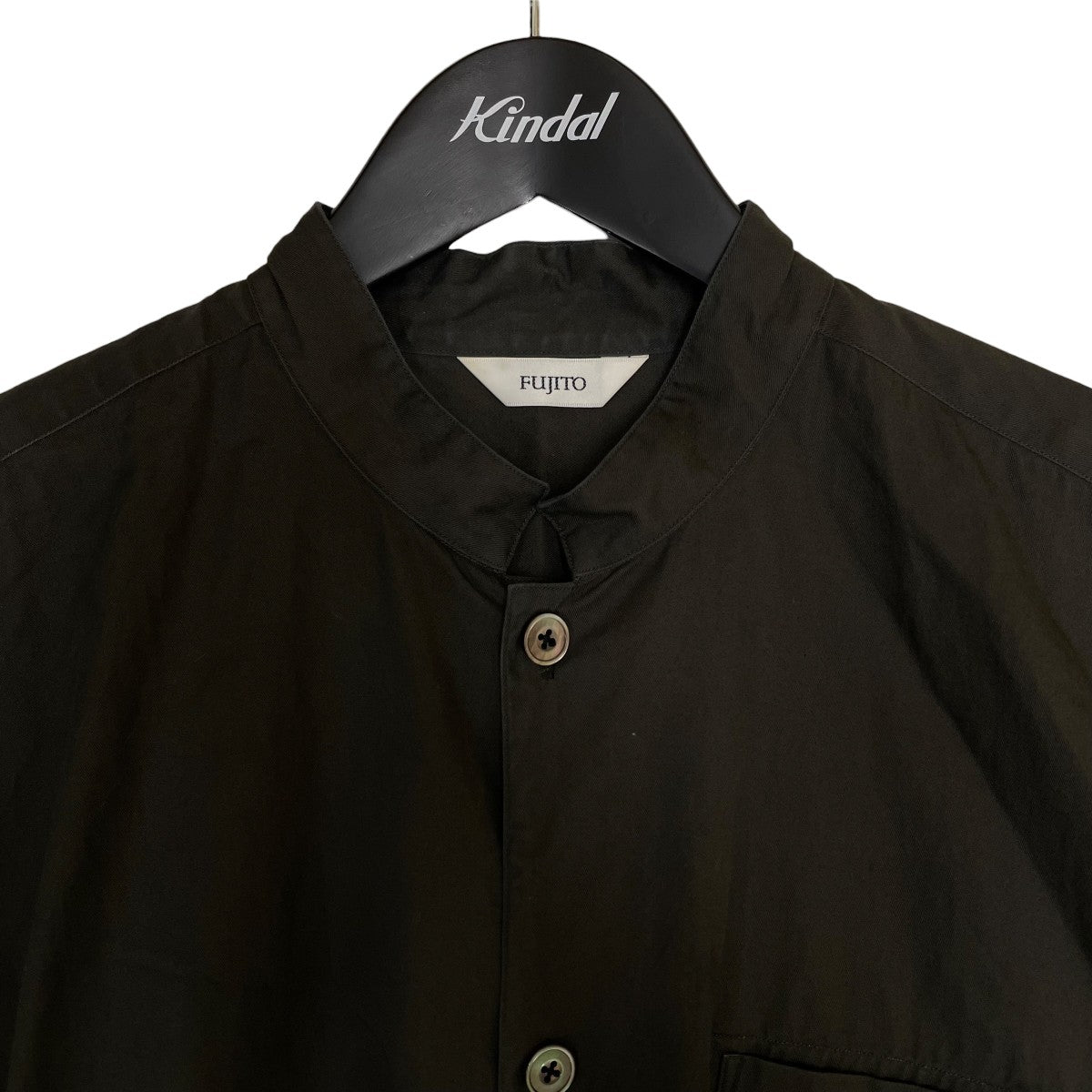 FUJITO Shirt Coatシャツコート オーバーサイズシャツ ロングシャツ 古着・中古-3枚目のアイテム画像