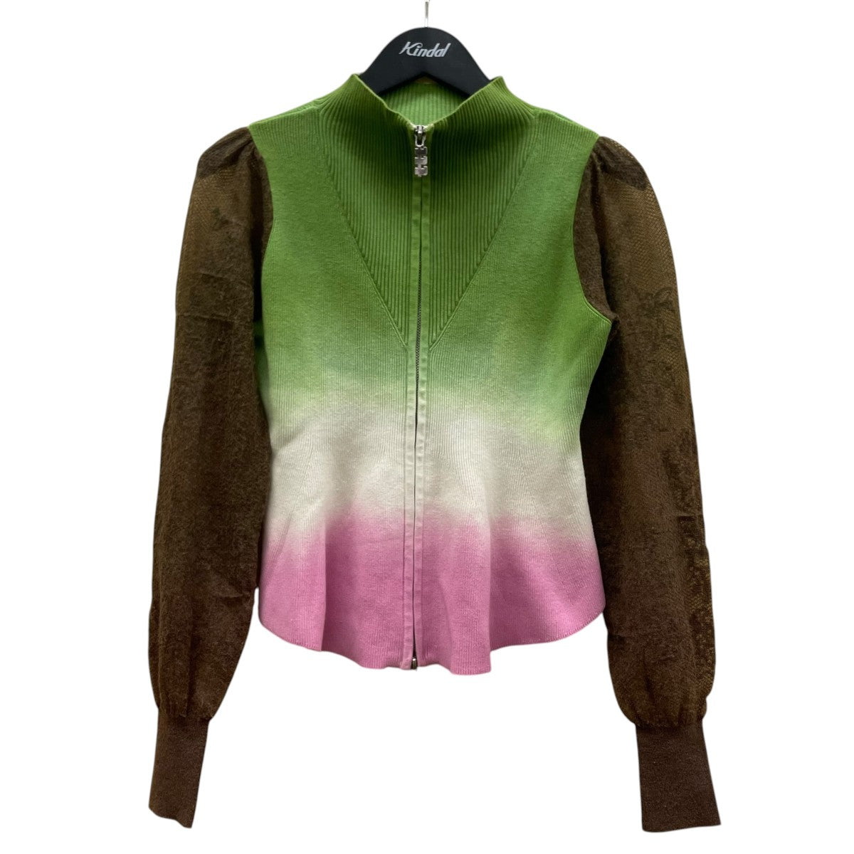 23AWBorder knit cardigan ボーダーニットカーディガングラデーションボーダー柄 ジャケットTTT 2023AW BM2