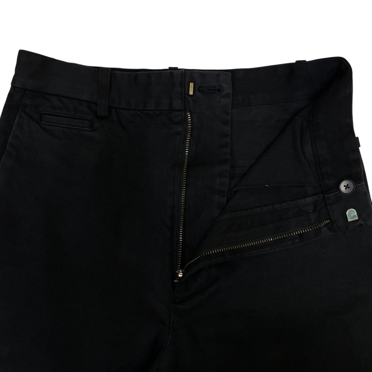 AURALEE PRODUCT DYED FINX CHINO NARROW PANTSコットンパンツ ストレートパンツA25AP04CP 古着・中古-4枚目のアイテム画像