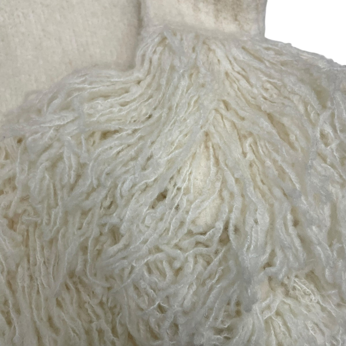 Boucle Fringe Knit CrewneckニットF242-70207TFB