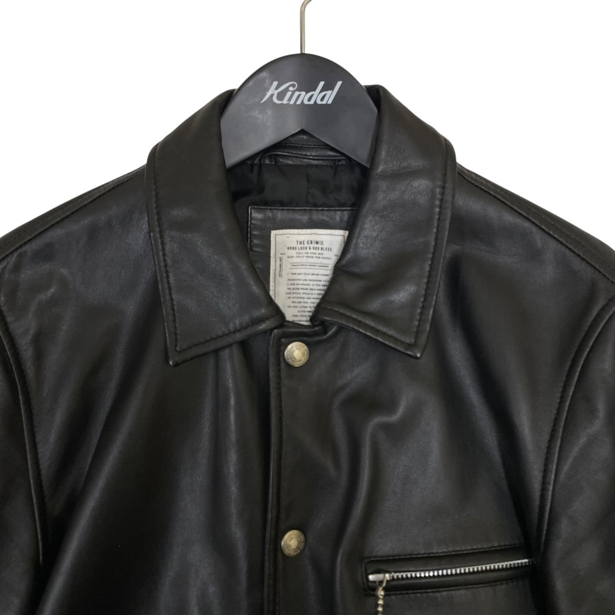 LAMB LEATHER COVERALL JACKETレザージャケットCR1-02L5-JK04