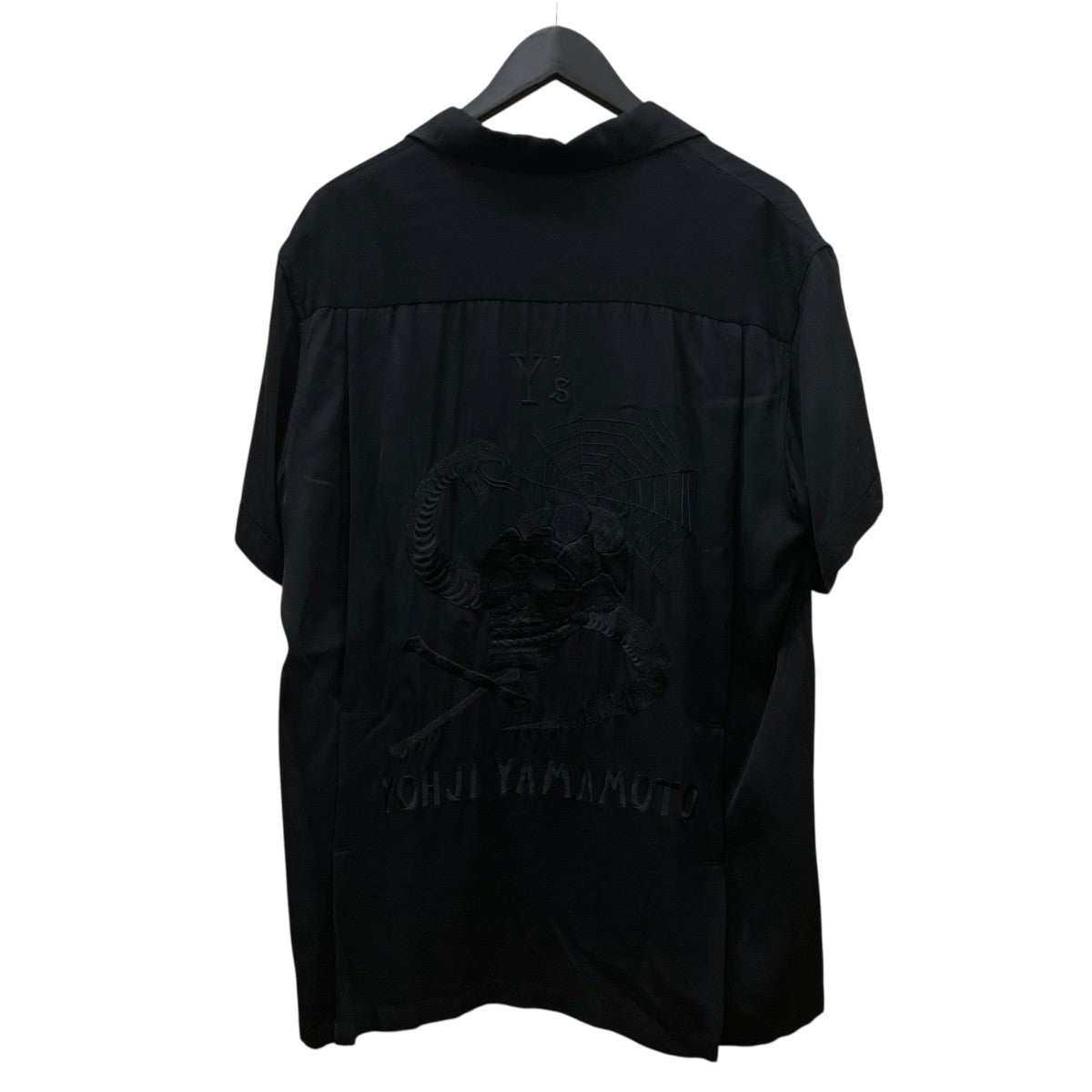 テーラー東洋×Y’s 25AWSUKASHIRTスカル刺繍 オープンカラーシャツ 半袖シャツYM-B55-215 古着・中古-2枚目のアイテム画像