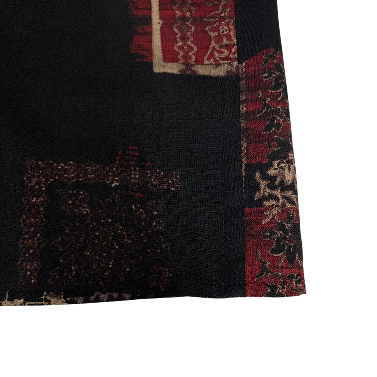 Y’s VINTAGE SCRAP SWATCH PATTERN RIGHT STRIP POCKET BLOUSEノースリーブワンピースYR-D17-112 古着・中古-4枚目のアイテム画像