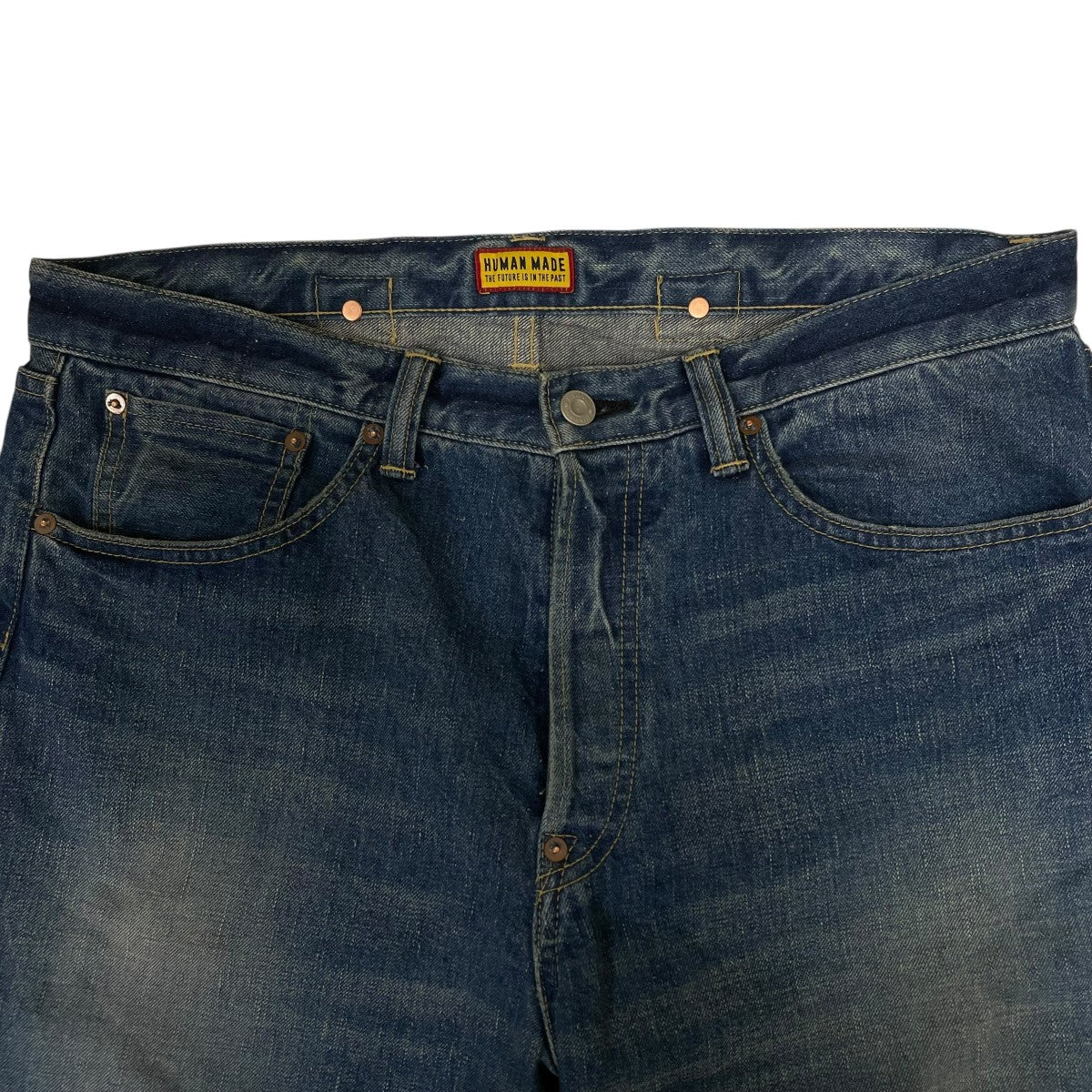 HUMAN MADE STRAIGHT DENIM PANTS FUTUREストレートデニムパンツフューチャー デニムパンツHM31PT002 古着・中古-3枚目のアイテム画像