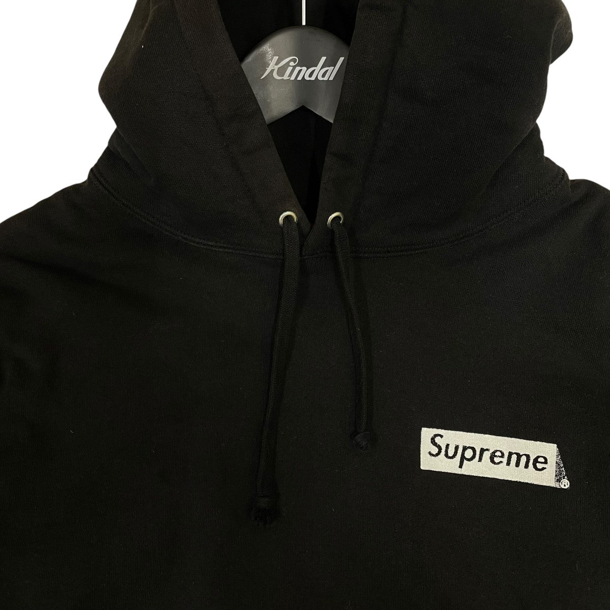 Supreme 19AWStop Crying Hoodedロゴプリント バックプリント フーディー スウェットパーカー 古着・中古-3枚目のアイテム画像