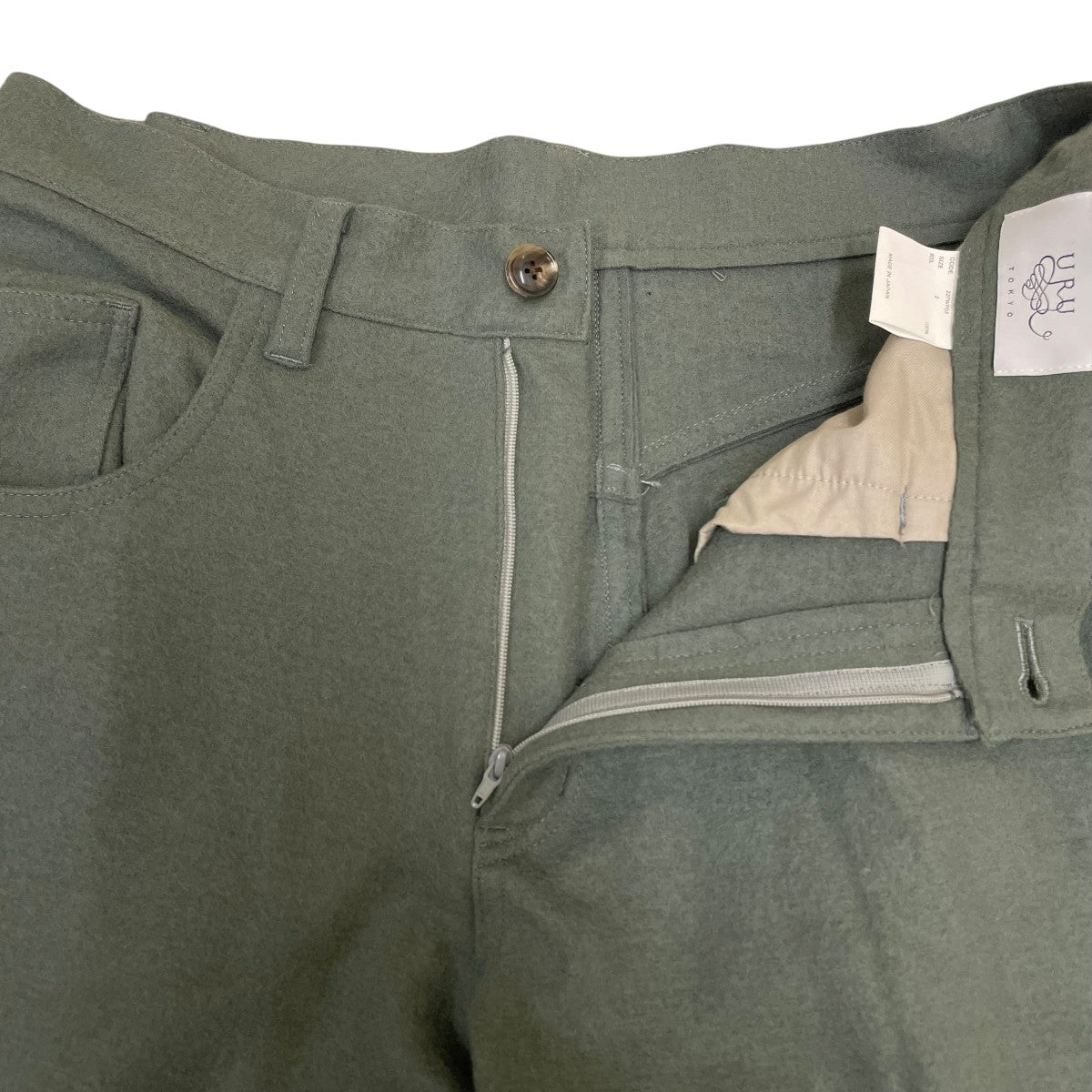 5 POCKET PANTSウールパンツ22FWP03