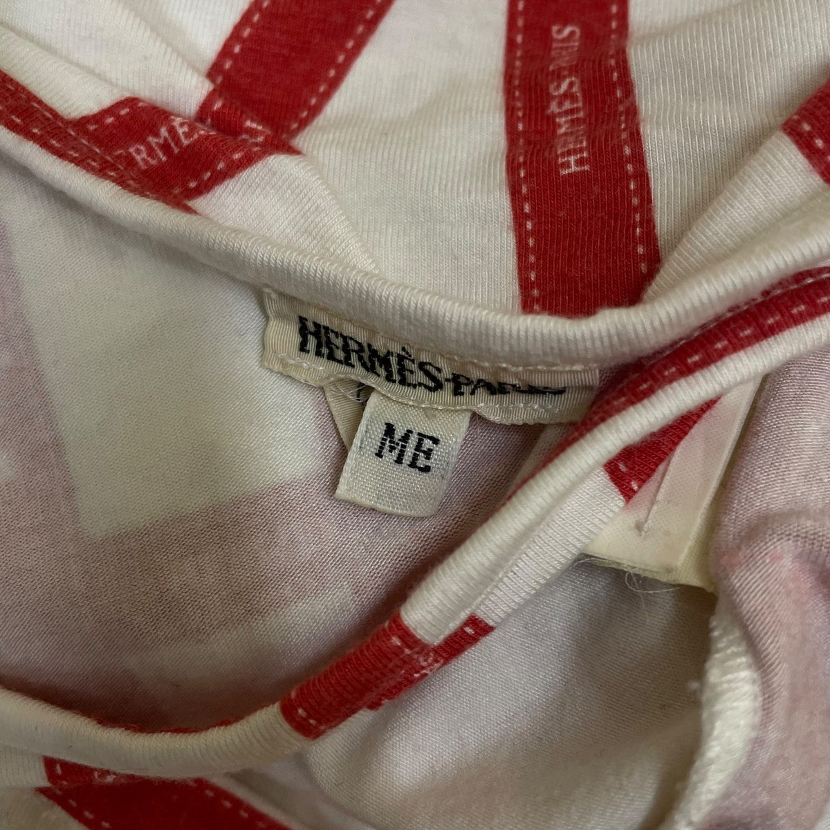 マルジェラ期 ボルデュック柄 リボン ノースリーブカットソー