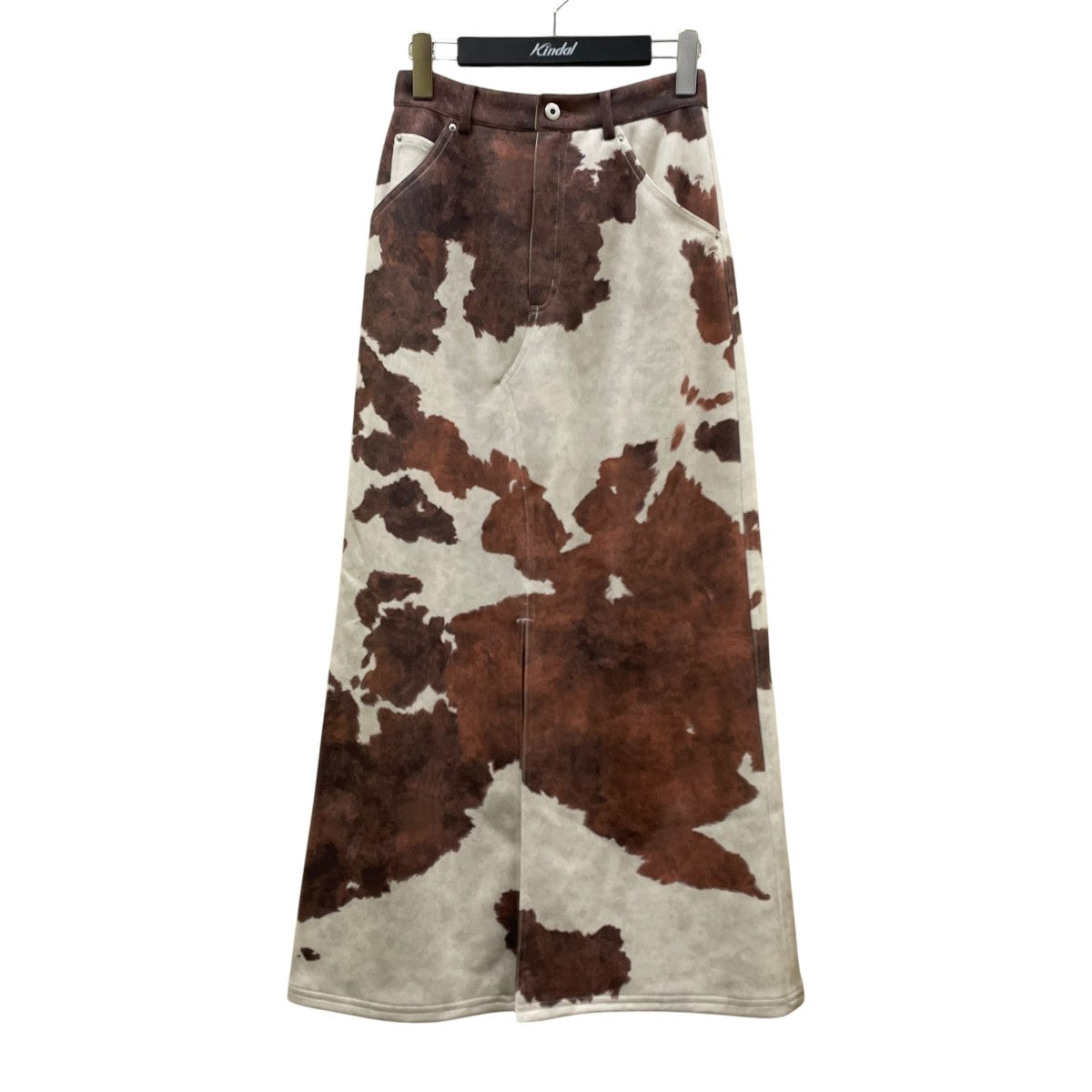 COW PATTERN SUEDE LIKE SKIRTカウプリント スエード ロングスカート0125209810540