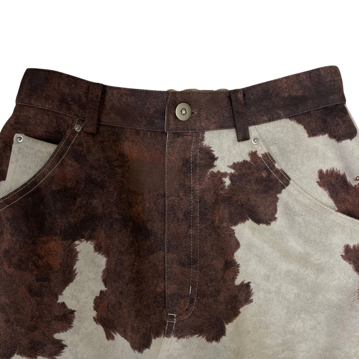 COW PATTERN SUEDE LIKE SKIRTカウプリント スエード ロングスカート0125209810540