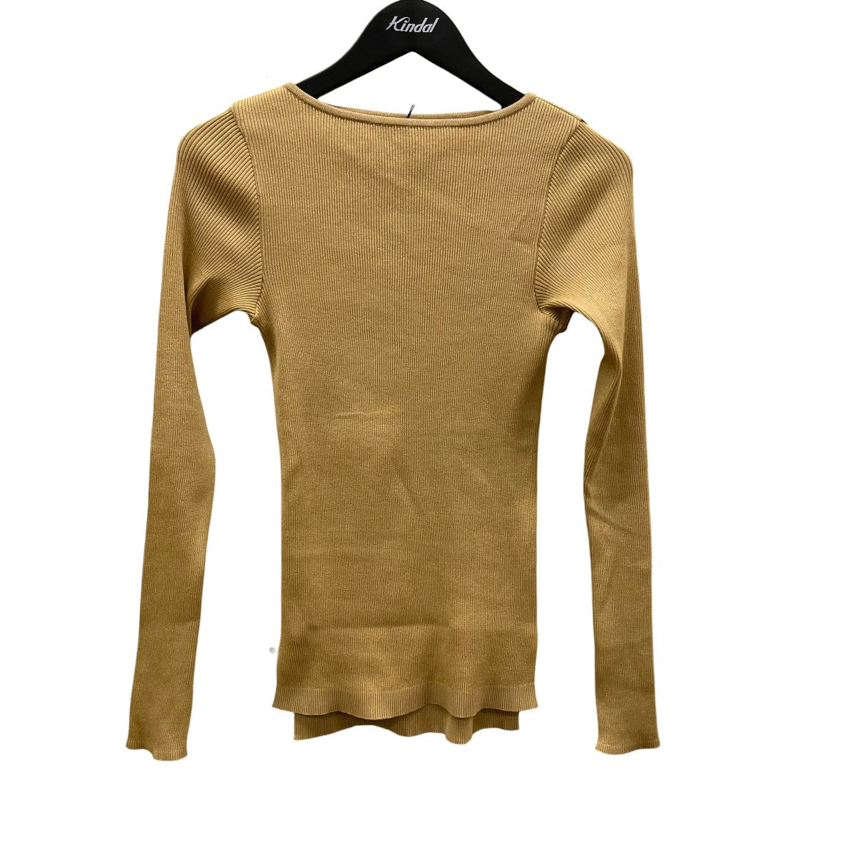 AURALEE×Ron Herman RIB BOAT NECK L S TEE長袖カットソーA23AB01RH 古着・中古-1枚目のアイテム画像