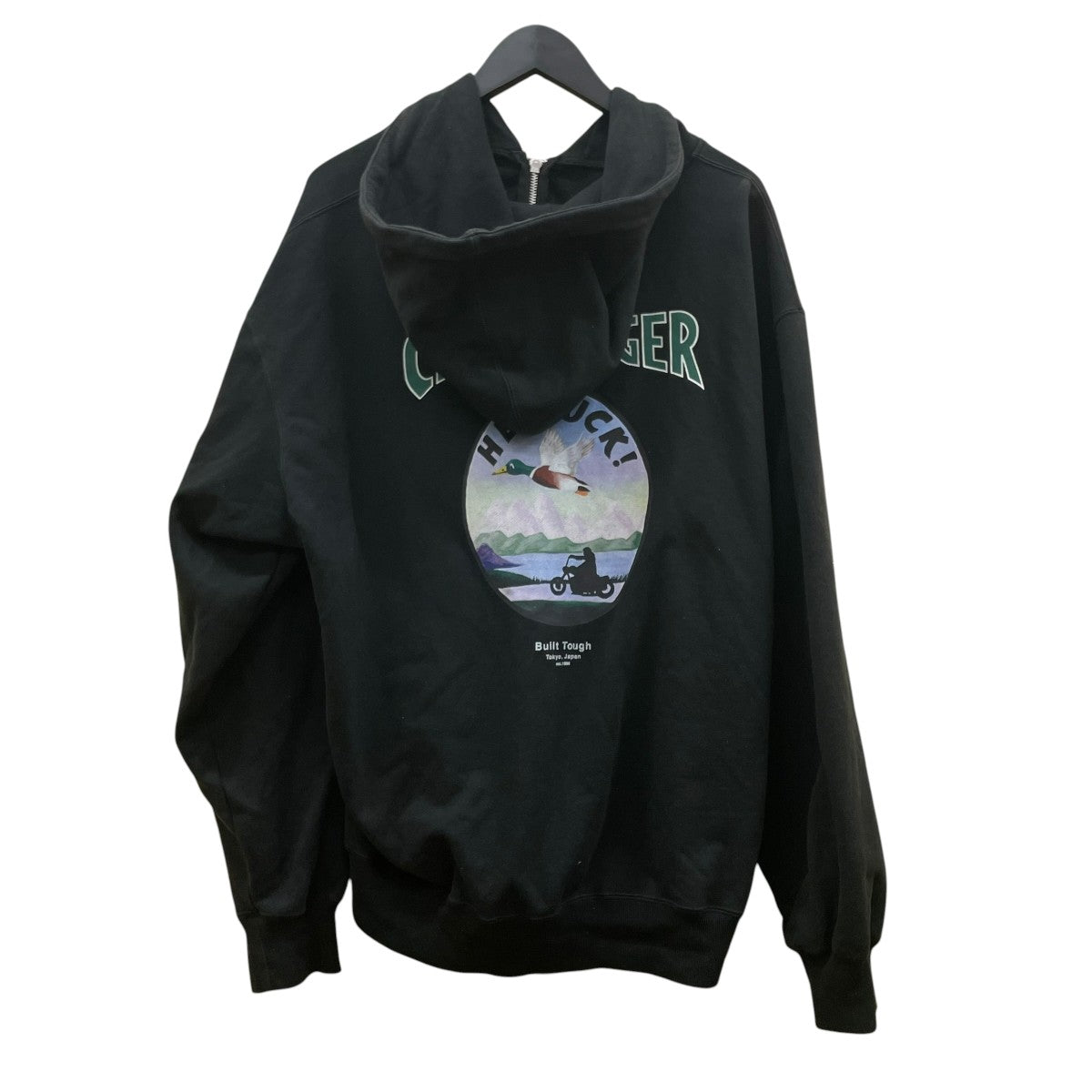 CHALLENGER HEY DUCK ZIP HOODIEジップパーカーCLG SW 025 002 古着・中古-2枚目のアイテム画像