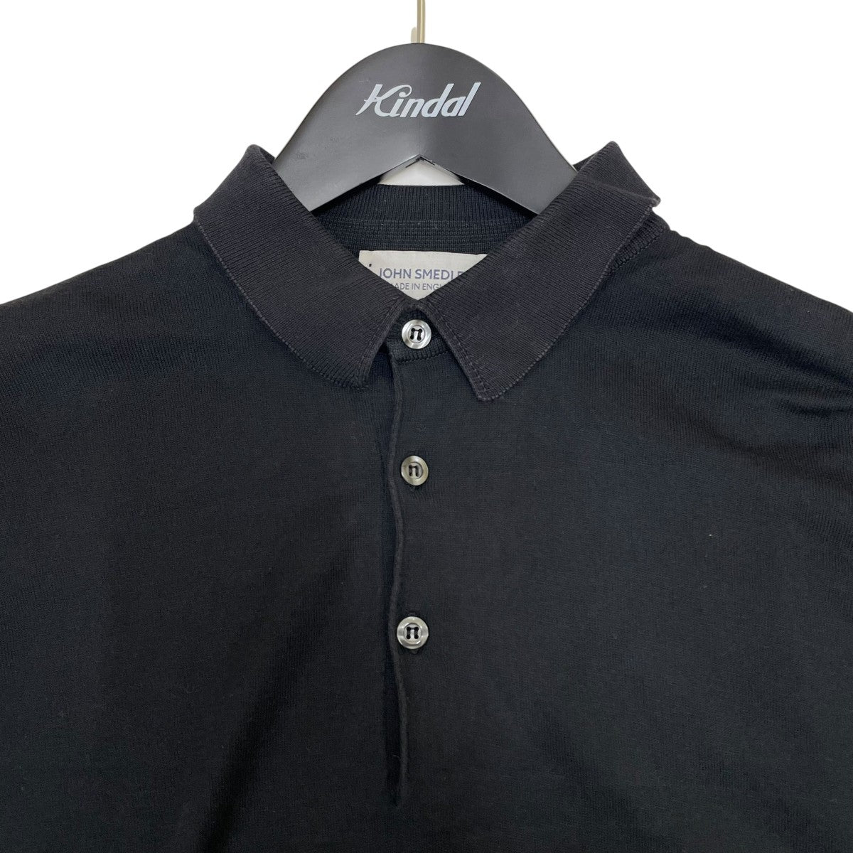 JOHN SMEDLEY(ジョンスメドレー) 半袖ポロシャツ ブラック サイズ L