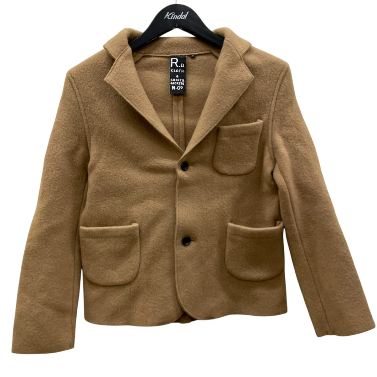 R＆D．M．Co-OLDMAN’S TAILOR WOOL FELT KNIT JACKETテーラードジャケット 古着・中古-1枚目のアイテム画像