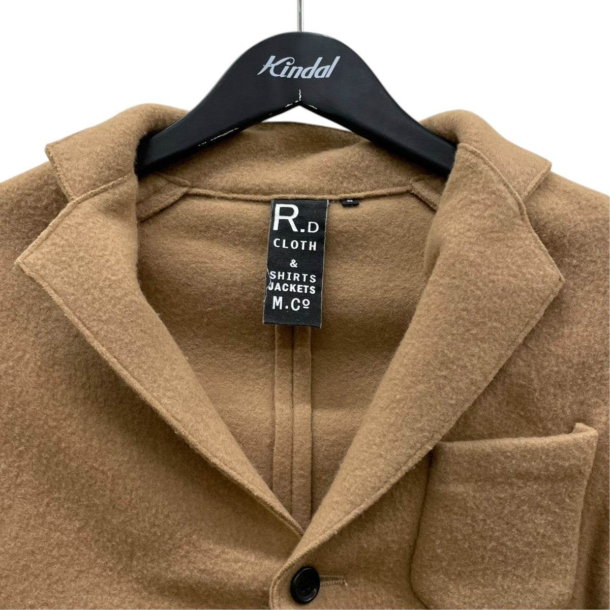 R＆D．M．Co-OLDMAN’S TAILOR WOOL FELT KNIT JACKETテーラードジャケット 古着・中古-3枚目のアイテム画像