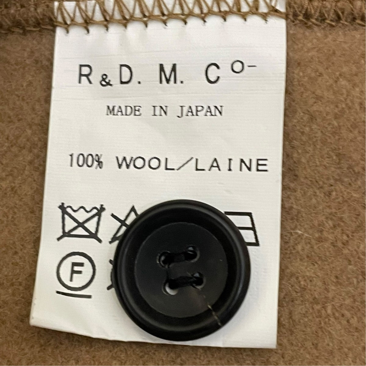 R＆D．M．Co-OLDMAN’S TAILOR WOOL FELT KNIT JACKETテーラードジャケット 古着・中古-5枚目のアイテム画像