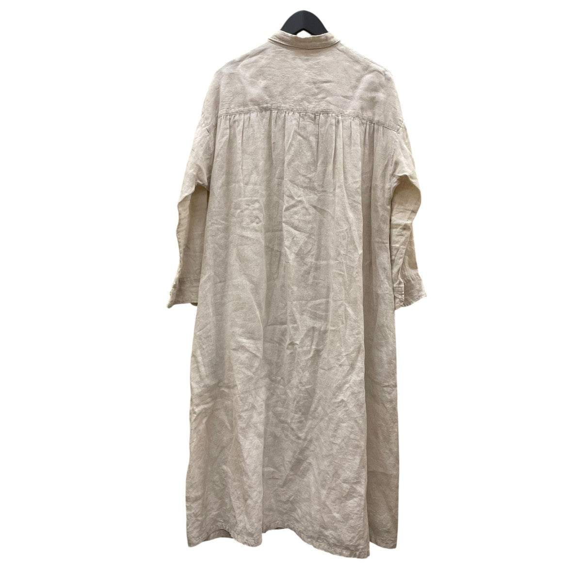R＆D．M．Co-OLDMAN’S TAILOR リネン混 シャツワンピース 長袖ワンピース 古着・中古-2枚目のアイテム画像