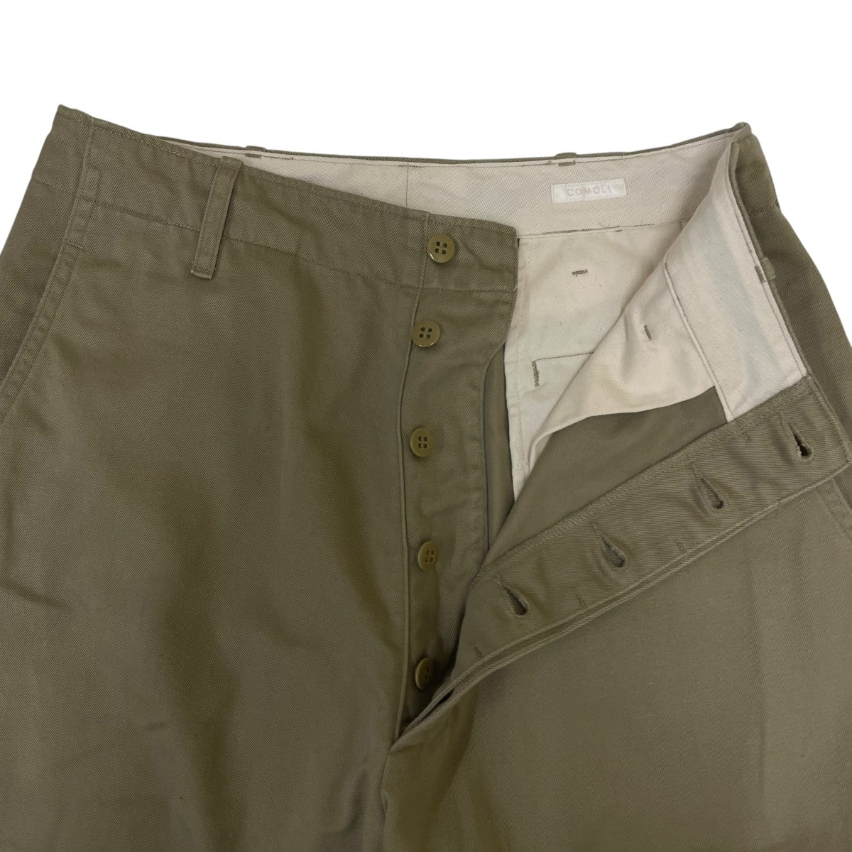 COMOLI KHAKI チノパンツストレートパンツ コットンパンツ パンツB01-03021 古着・中古-4枚目のアイテム画像