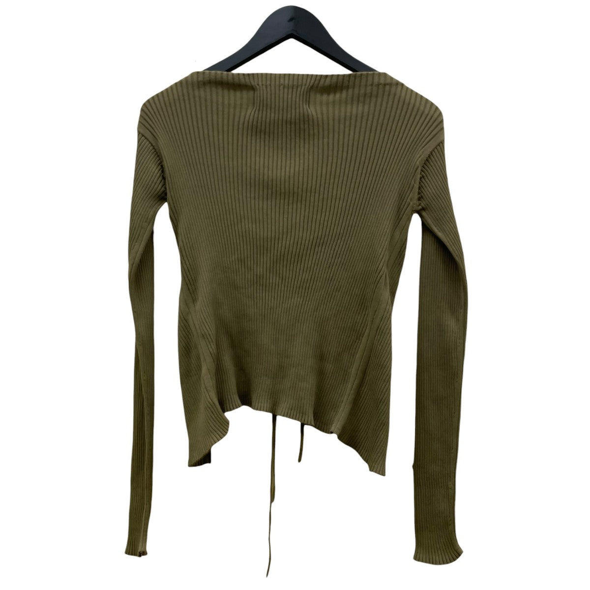 16G RIB KNIT CACHECOEURリブニット タイフロントカーディガン24SKN-#313L