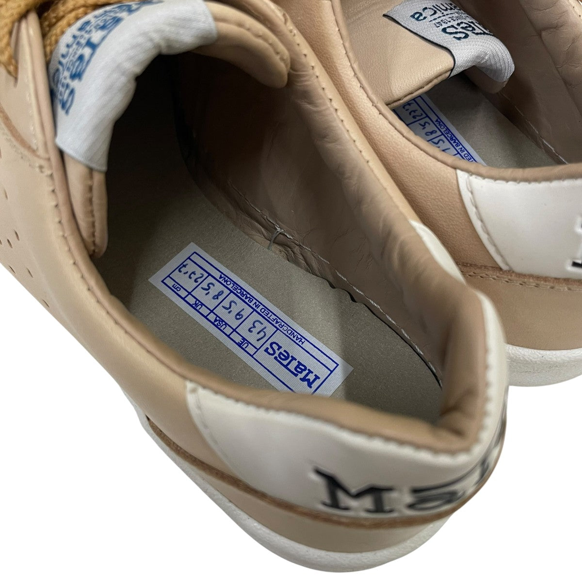 Mates×nanamica TENIS レザースニーカー ヌメ革 ローカットスニーカー 古着・中古-5枚目のアイテム画像