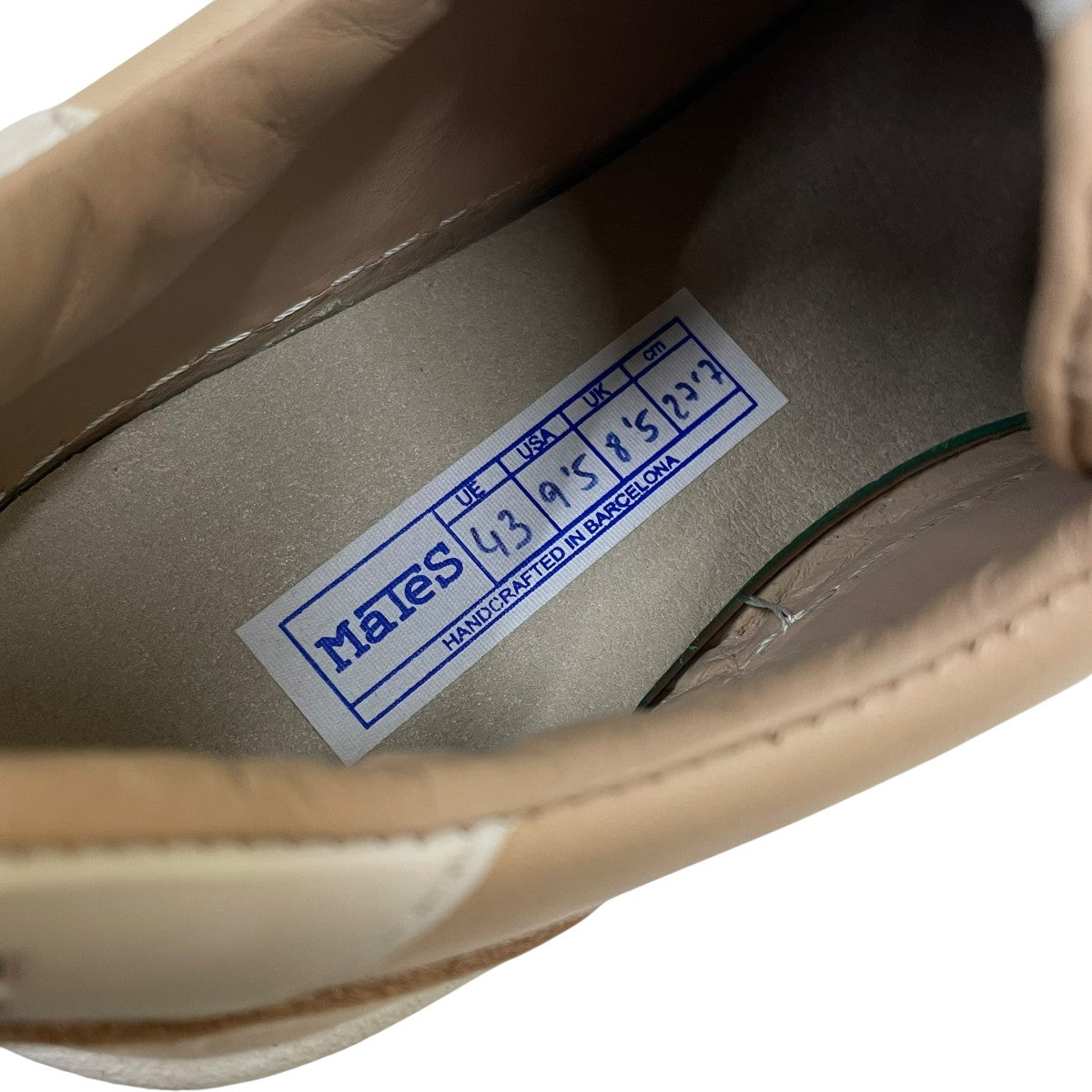 Mates×nanamica TENIS レザースニーカー ヌメ革 ローカットスニーカー 古着・中古-6枚目のアイテム画像