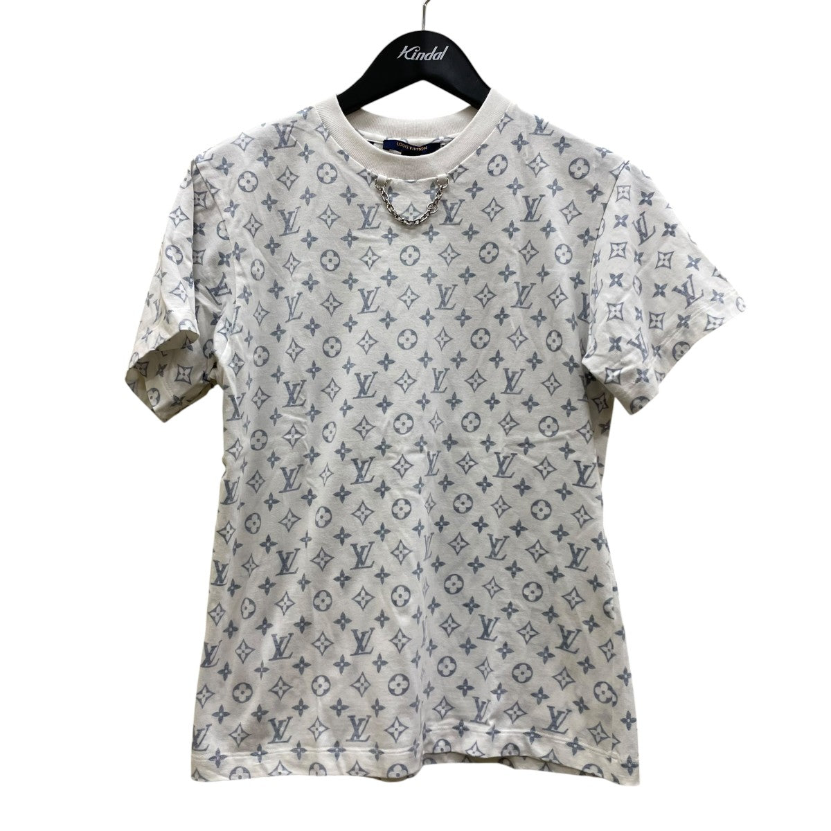 LOUIS VUITTON LVエスカルプリンテッドTシャツ チェーン付き 半袖Tシャツ コットンTシャツRW211W UYZ FKTS21 古着・中古-1枚目のアイテム画像