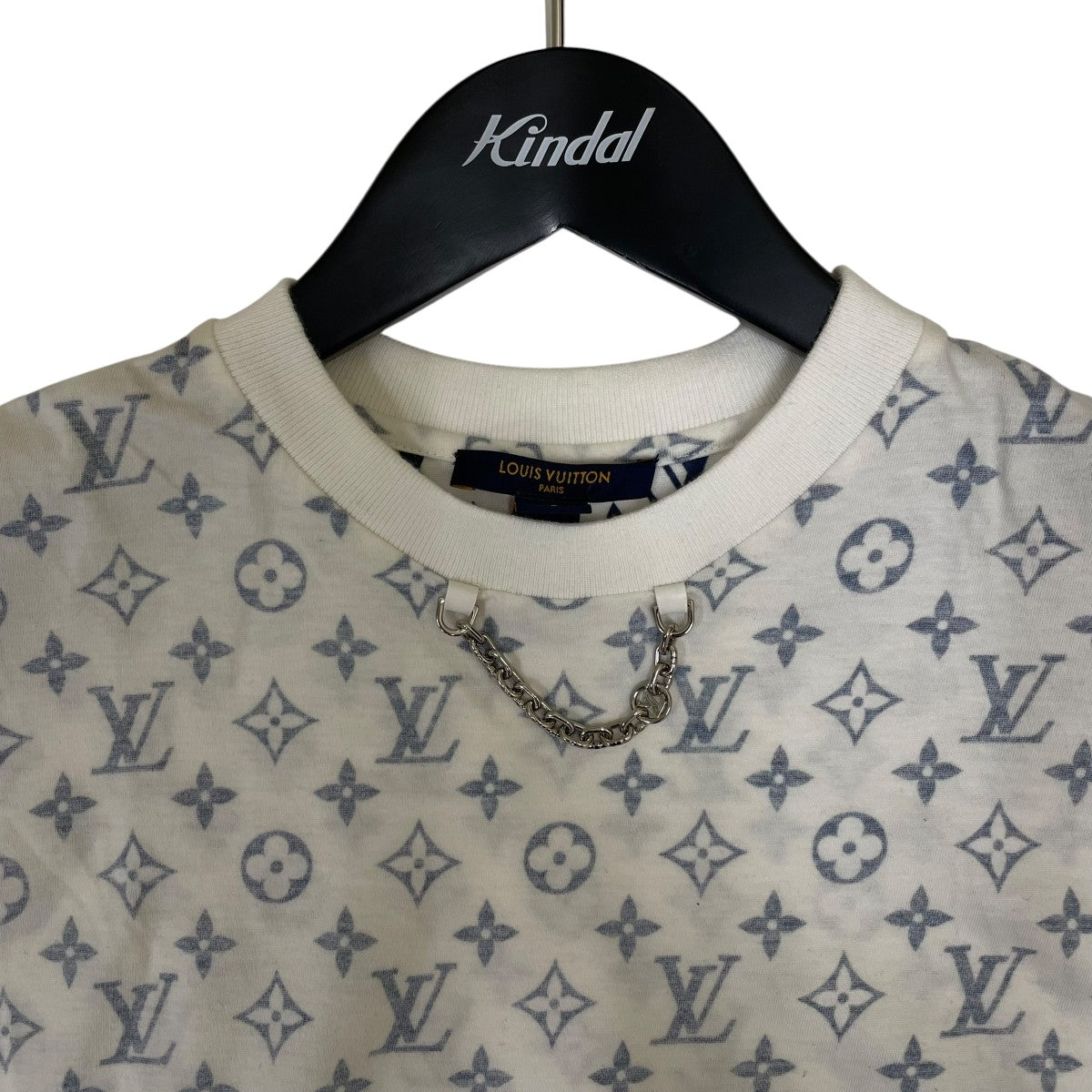 LOUIS VUITTON LVエスカルプリンテッドTシャツ チェーン付き 半袖Tシャツ コットンTシャツRW211W UYZ FKTS21 古着・中古-3枚目のアイテム画像