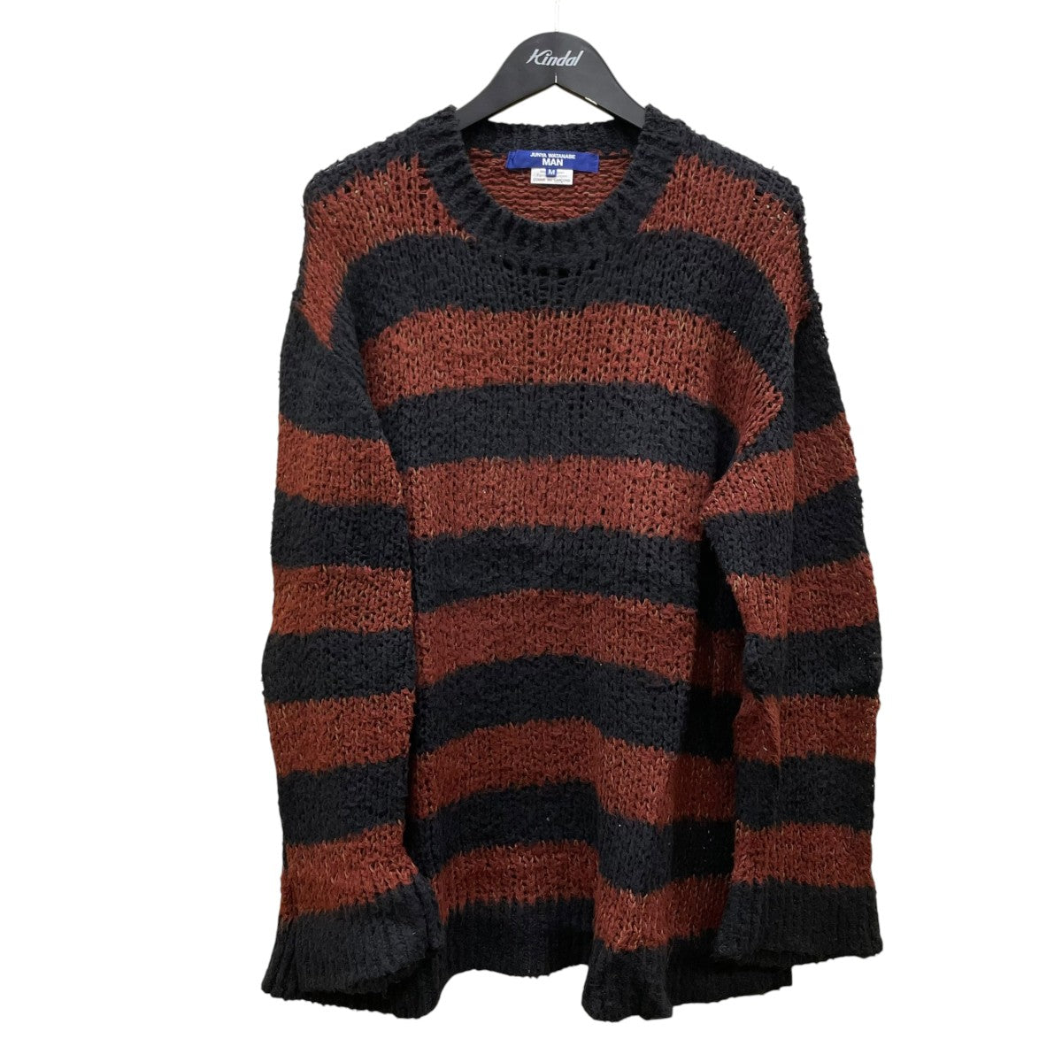 JUNYA WATANABE CDG 綿天竺針抜きボーダーニットニットWM-N001 古着・中古-1枚目のアイテム画像