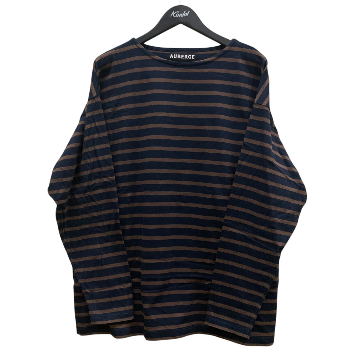 AUBERGE COCOボーダー柄 長袖Tシャツ ロングスリーブカットソーAU22A37 古着・中古-1枚目のアイテム画像