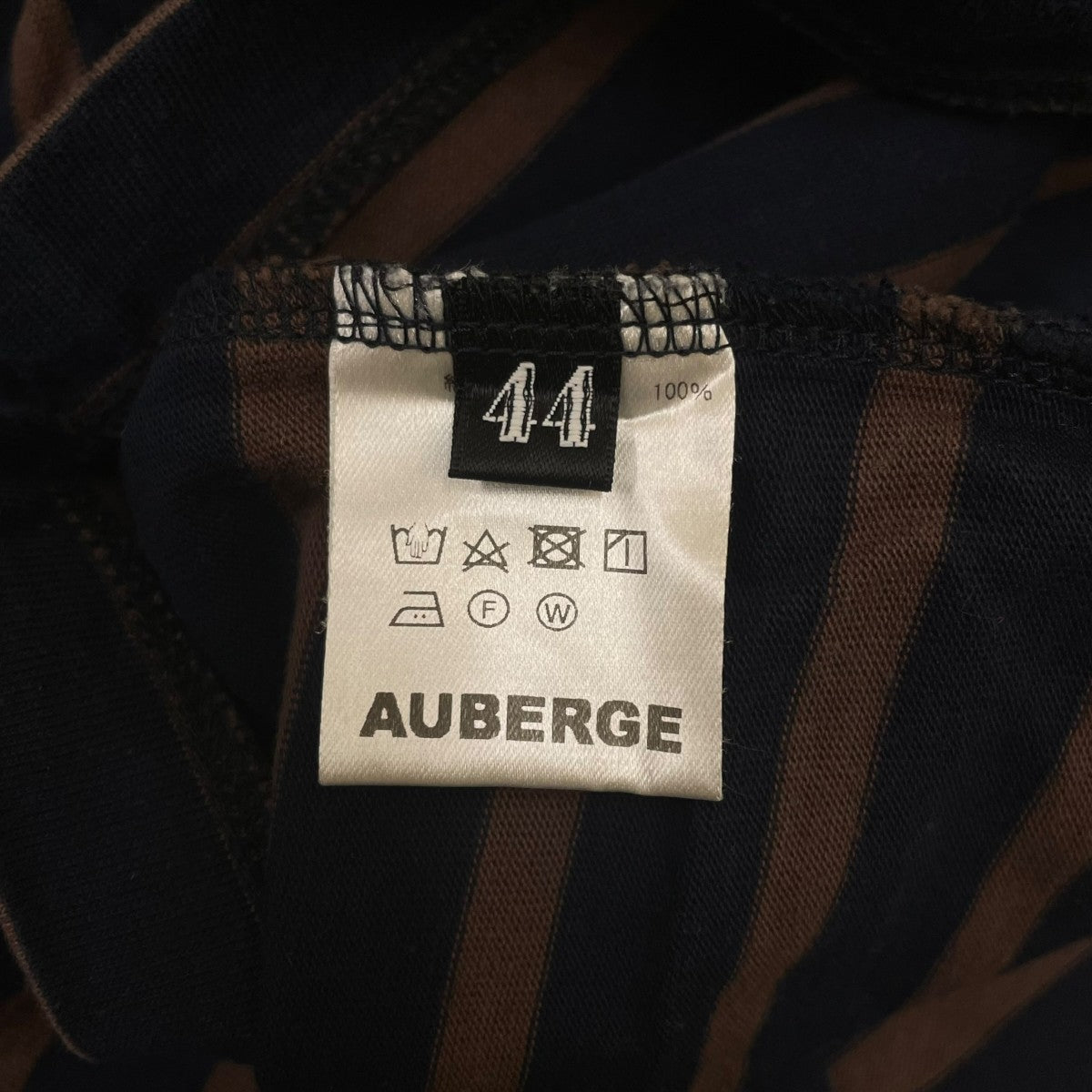 AUBERGE COCOボーダー柄 長袖Tシャツ ロングスリーブカットソーAU22A37 古着・中古-5枚目のアイテム画像