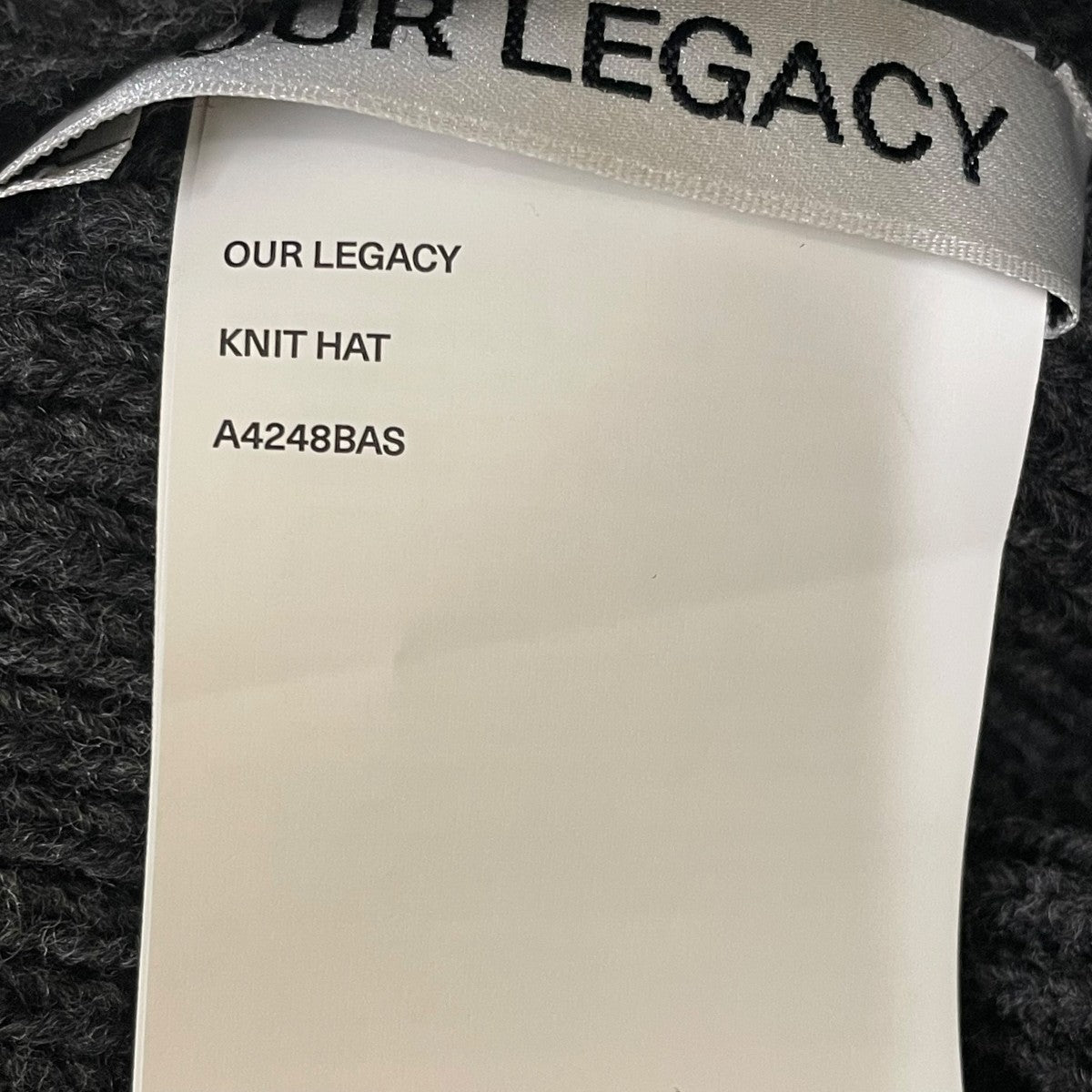 OUR LEGACY ビーニーニットキャップA4248BAS 古着・中古-4枚目のアイテム画像