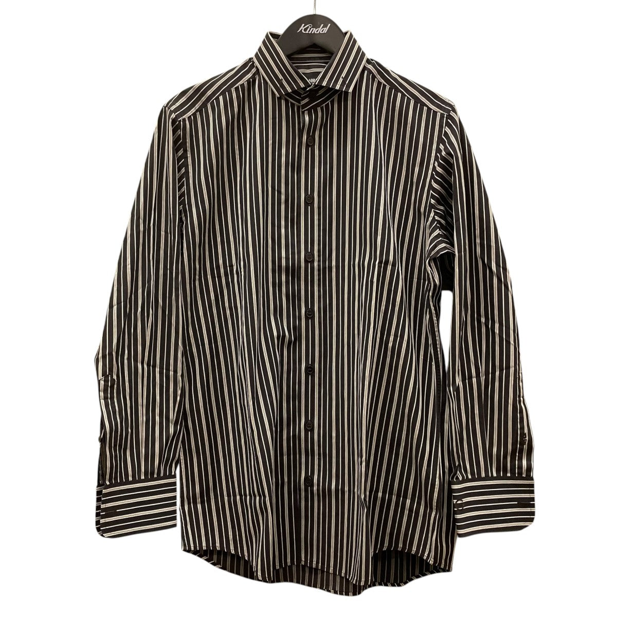 DOLCE ＆ GABBANA SLIM FITストライプ柄 ボタンダウンシャツ シャツG5289Z 古着・中古-1枚目のアイテム画像