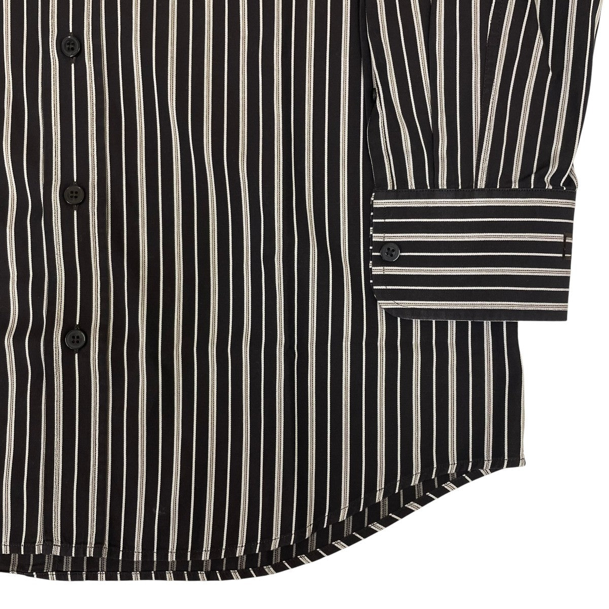 DOLCE ＆ GABBANA SLIM FITストライプ柄 ボタンダウンシャツ シャツG5289Z 古着・中古-4枚目のアイテム画像
