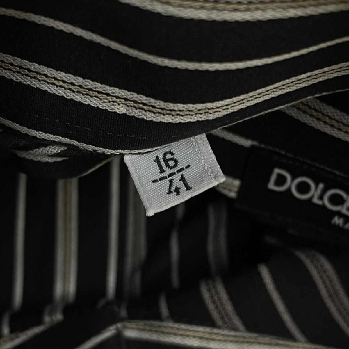 DOLCE ＆ GABBANA SLIM FITストライプ柄 ボタンダウンシャツ シャツG5289Z 古着・中古-5枚目のアイテム画像