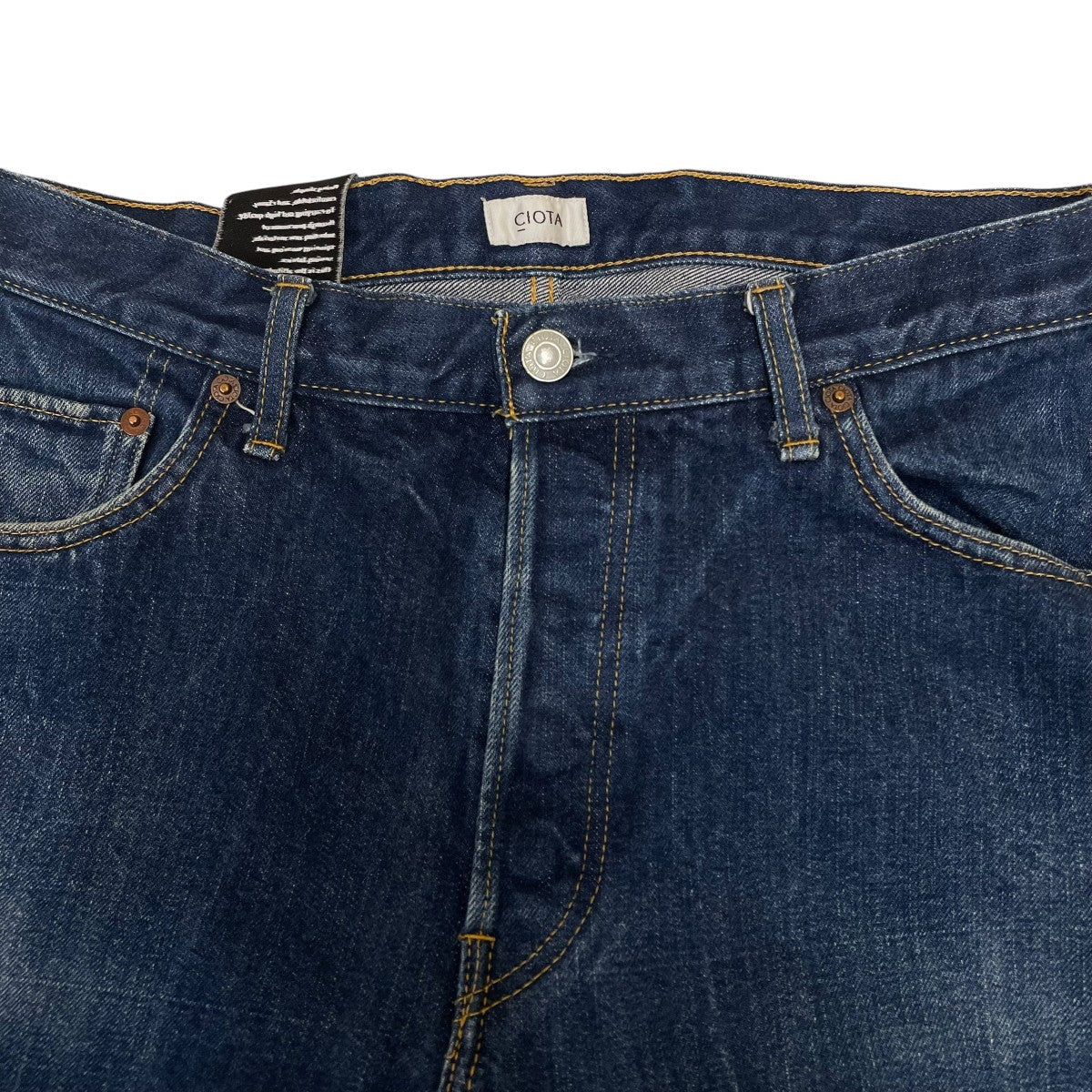 22AWシオタ本藍スビンコットン13．5ozストレートデニムデニムパンツNPTM 1STB