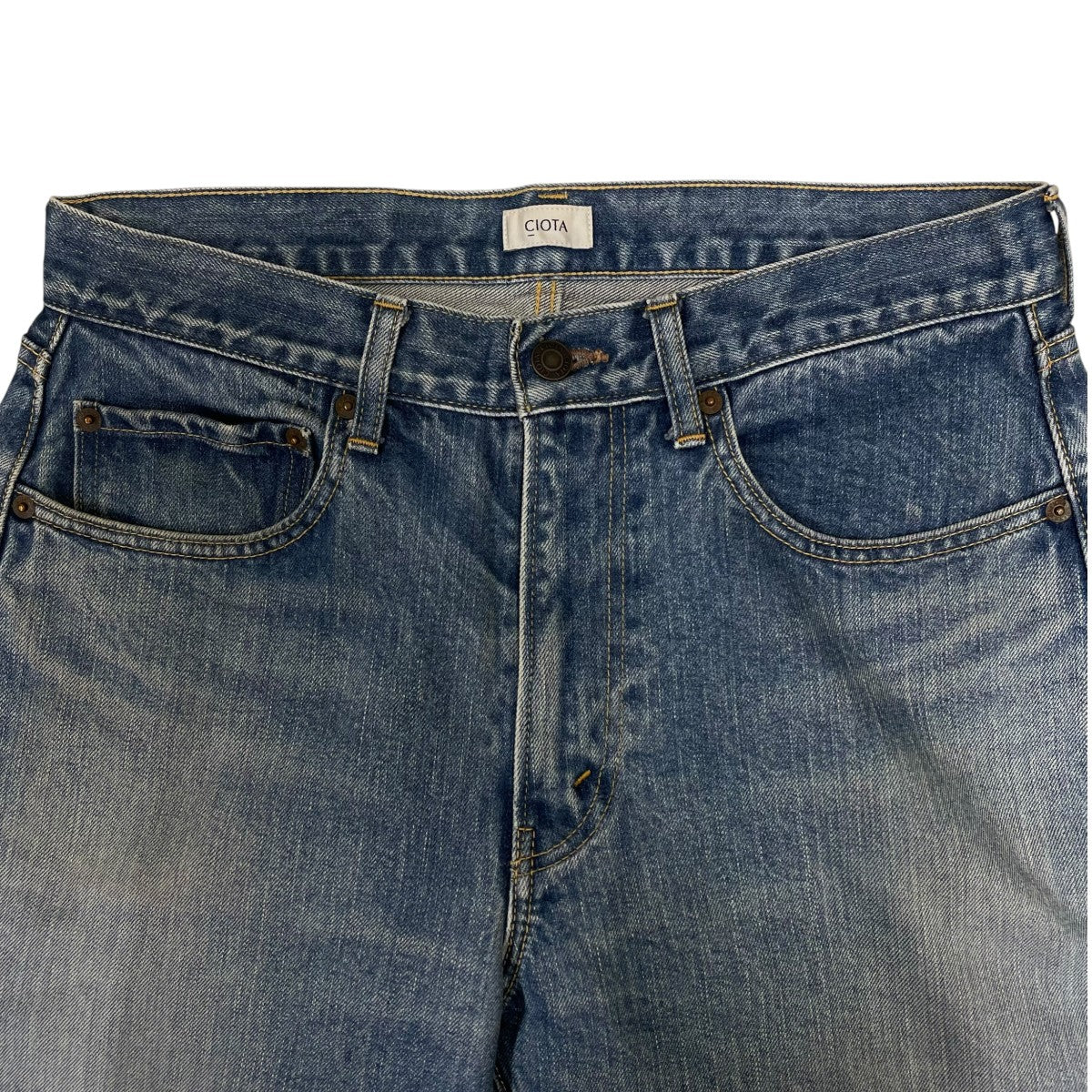CIOTA インディゴスビンコットン13．5ozテーパードデニムデニムパンツ パンツNPTM 2TP 古着・中古-3枚目のアイテム画像