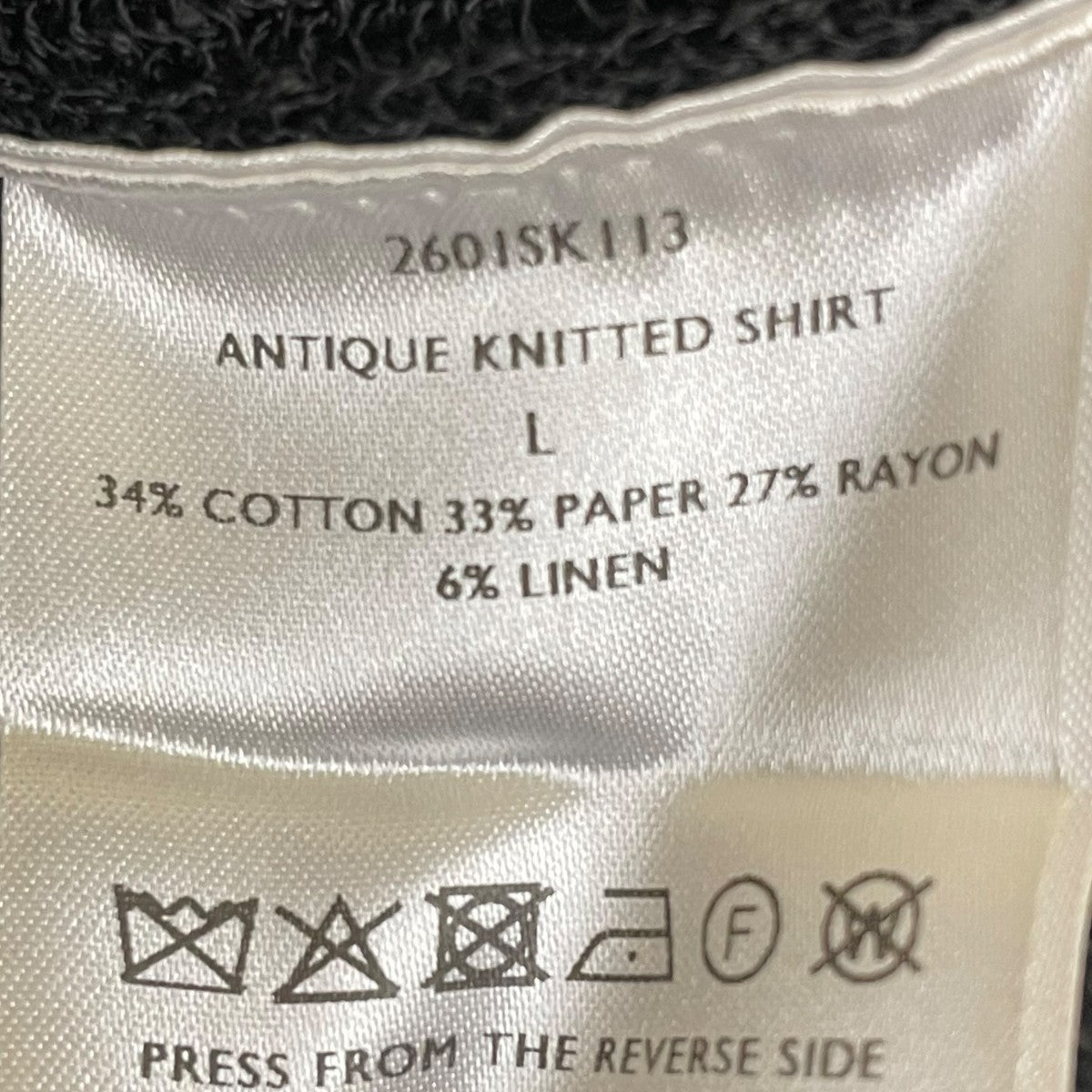 ANTIQUE KNITTED SHIRT長袖シャツ2601SK113