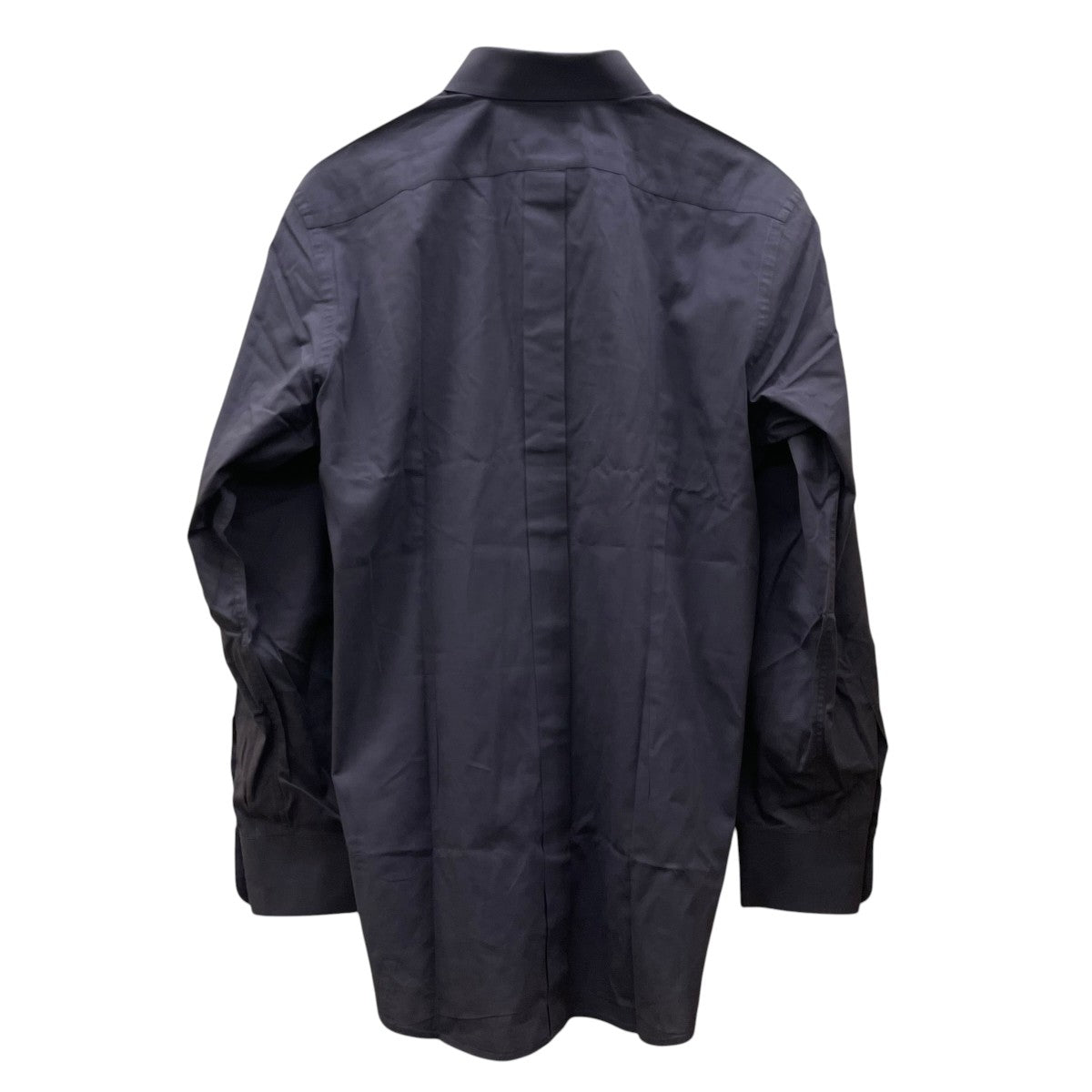 DOLCE ＆ GABBANA 無地 フライフロント 長袖シャツ コットンシャツ 古着・中古-2枚目のアイテム画像