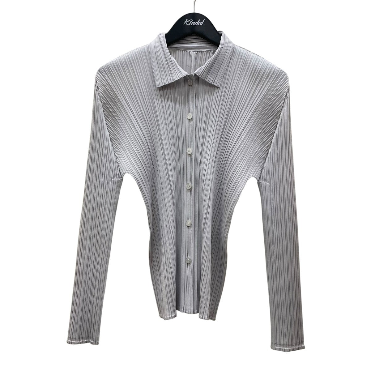 PLEATS PLEASE BASICS Shirtベーシックシャツ プリーツ素材 長袖シャツPP05JJ105 古着・中古-1枚目のアイテム画像
