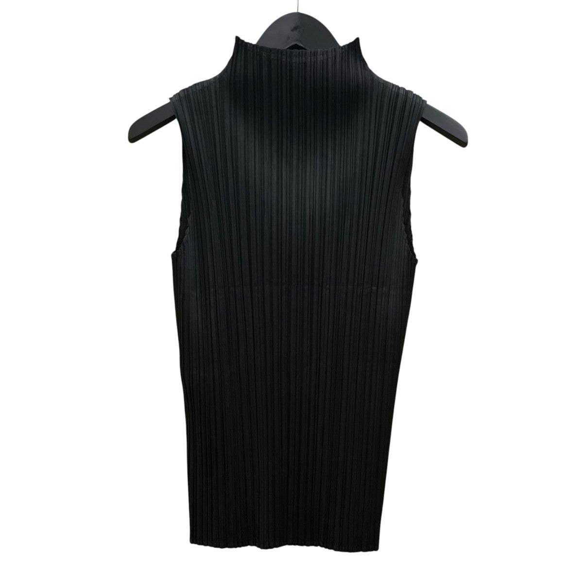 PLEATS PLEASE ハイネックトップ ノースリーブ モックネック プリーツ素材PP05JK102 古着・中古-2枚目のアイテム画像