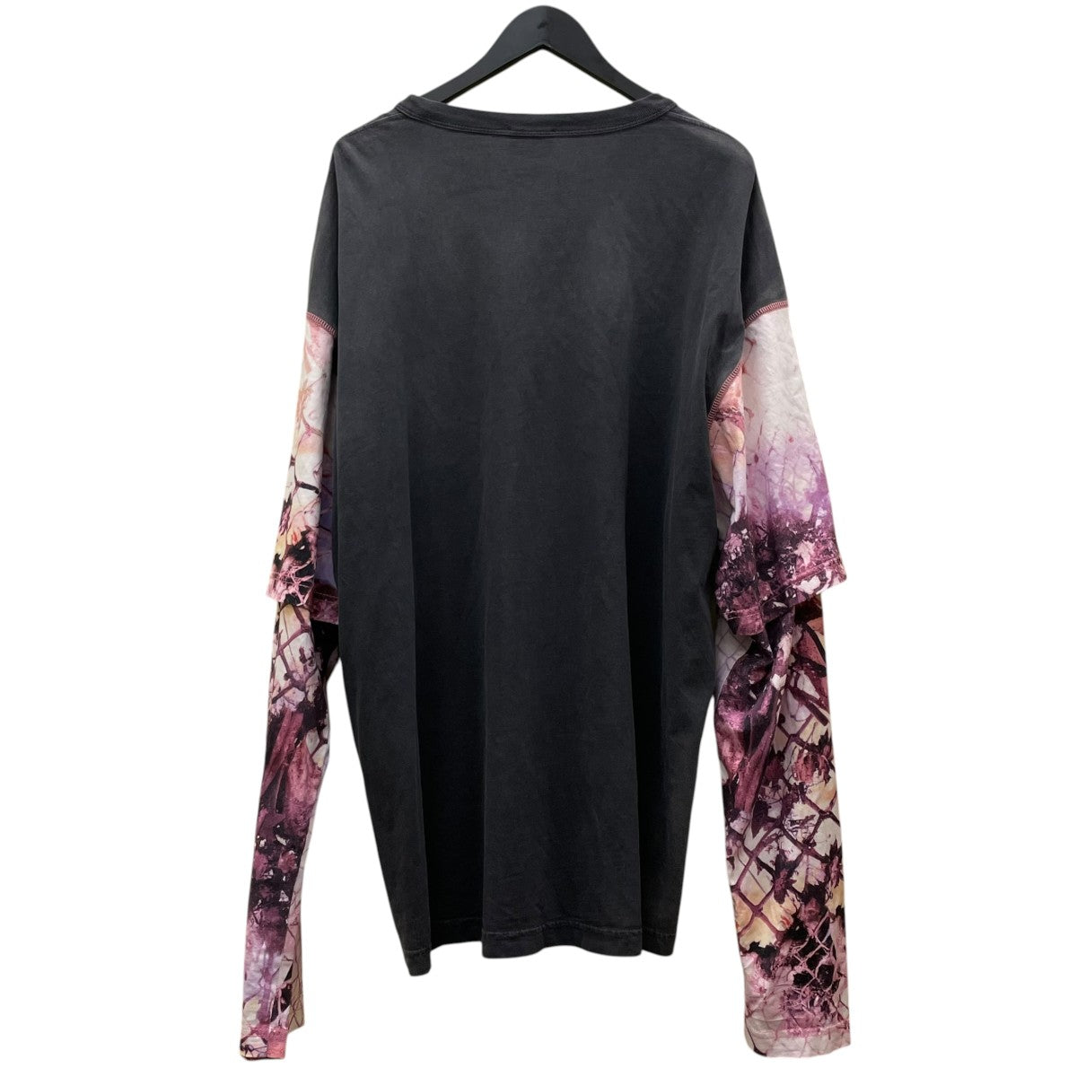 DIESEL T WESHER N5オーバルD カモフラージュ柄 ウォッシュ加工 レイヤード 長袖Tシャツ ロングスリーブカットソーA13126 古着・中古-2枚目のアイテム画像