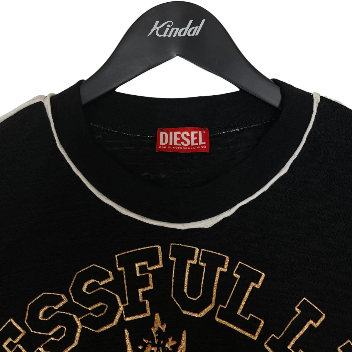 DIESEL T-CRANE-LS-SLITS-RAWエッジディティール 長袖Tシャツ ロングスリーブカットソーA12757 古着・中古-3枚目のアイテム画像