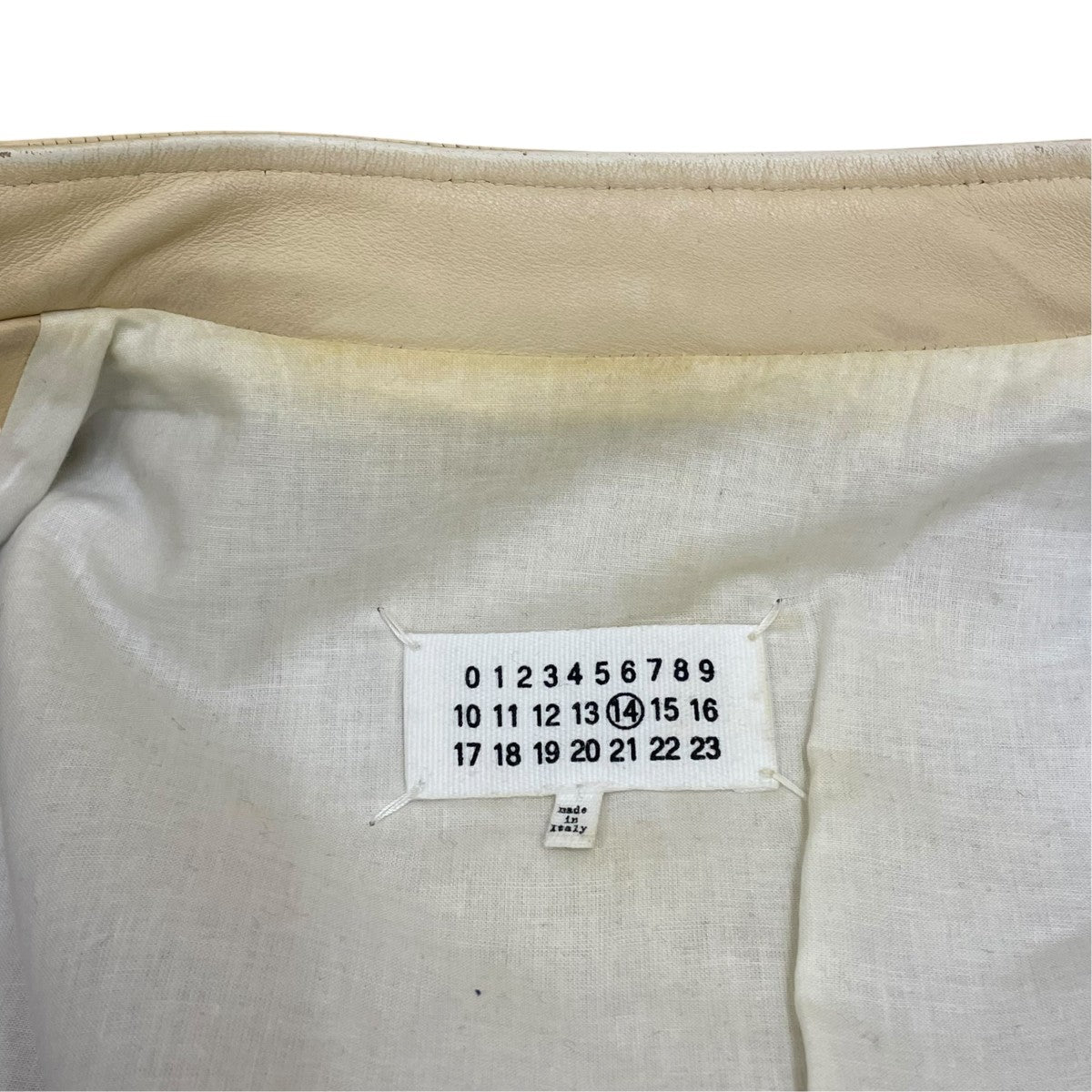 Maison Margiela 19AWレザーライダースジャケットS50AM0413 SY1397 古着・中古-8枚目のアイテム画像
