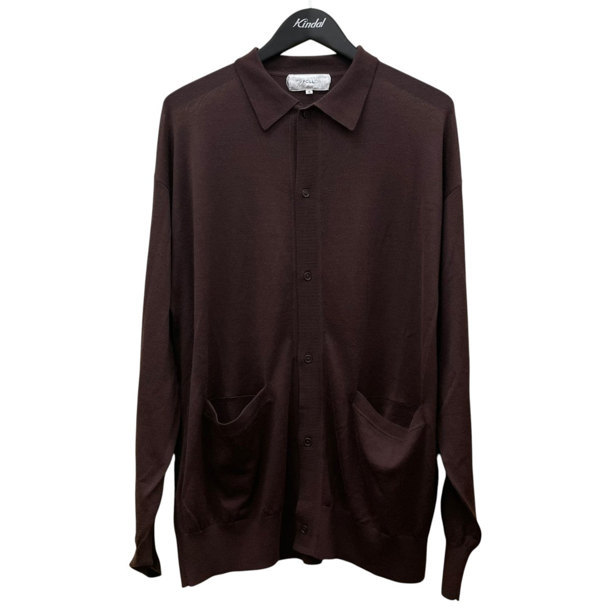 FOLL 26SSwashable wool knit shirt極細ウール ニットシャツ26080684000110 古着・中古-1枚目のアイテム画像