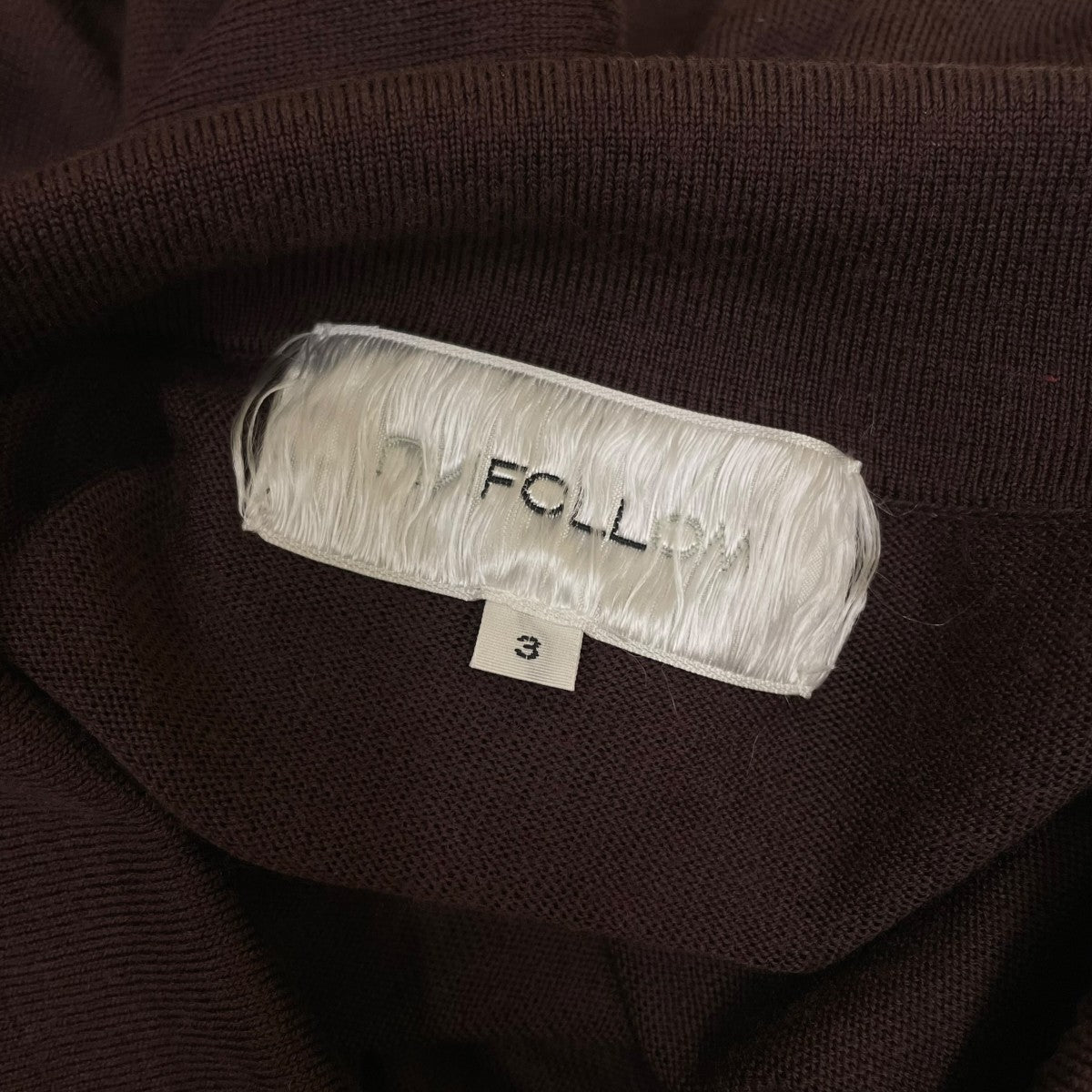 FOLL 26SSwashable wool knit shirt極細ウール ニットシャツ26080684000110 古着・中古-5枚目のアイテム画像