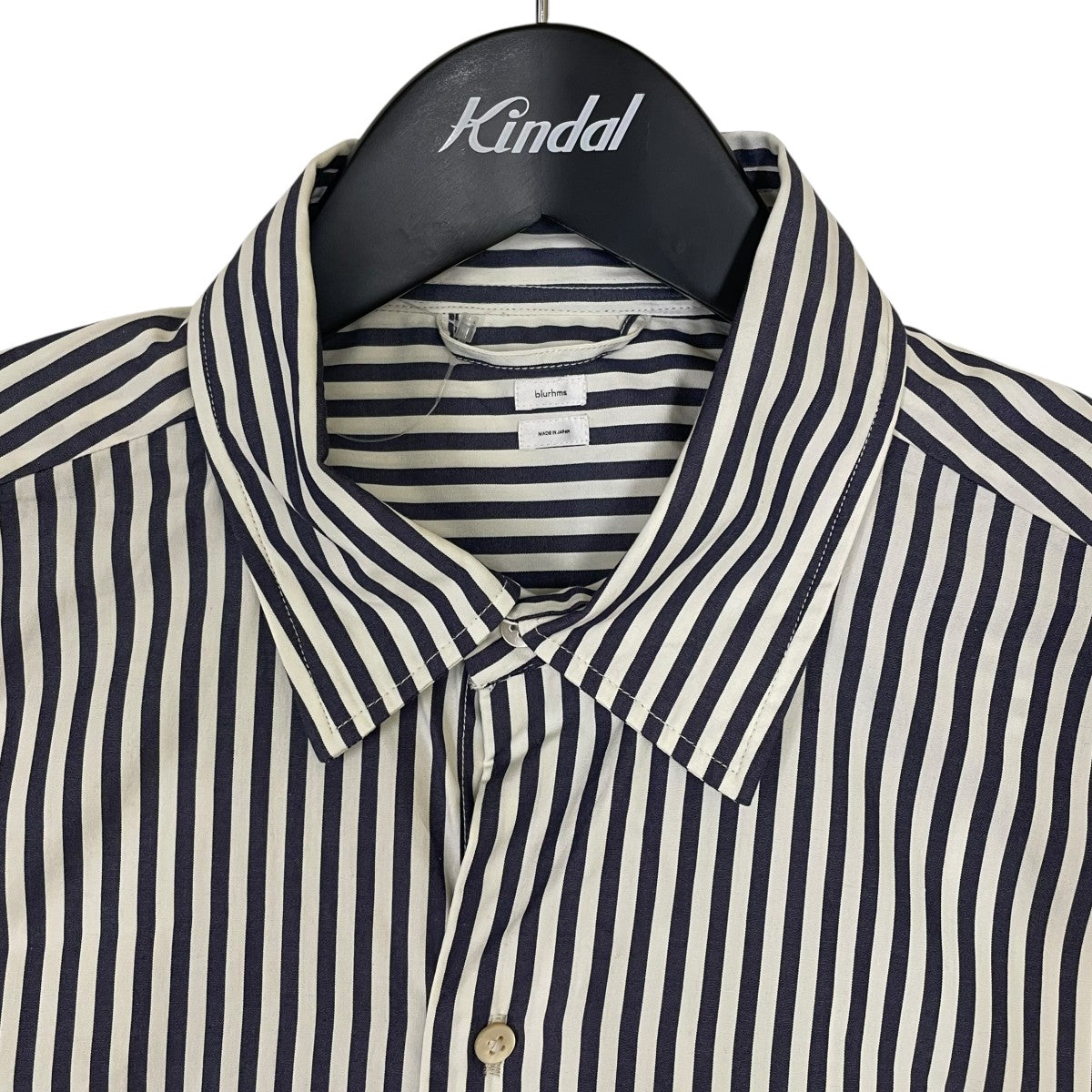 blurhms 26SSStripe Half-Sleeve Shirt ストライプハーフスリーブシャツレギュラーカラー 半袖シャツ コットンシャツBHS26S036STR 古着・中古-3枚目のアイテム画像