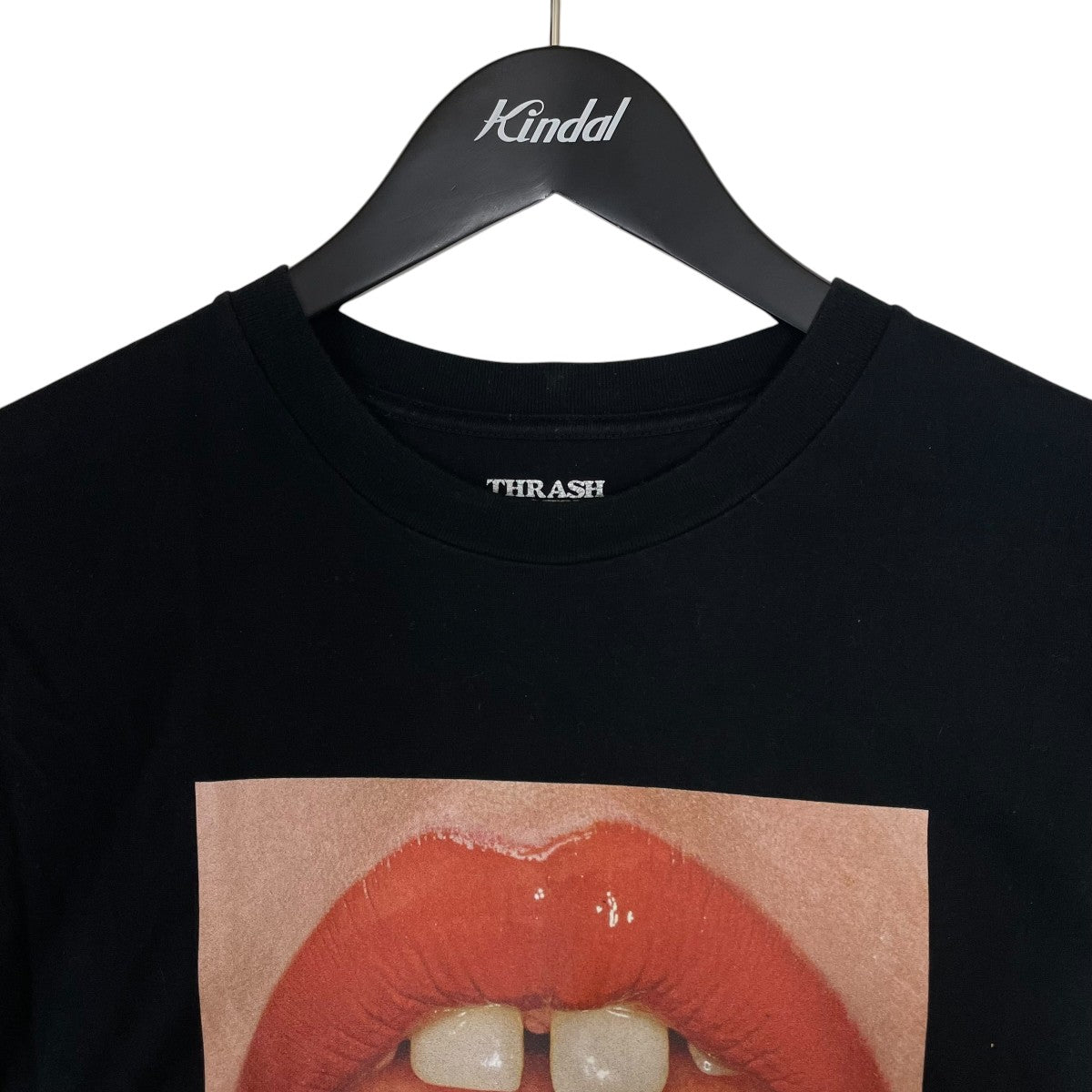 MINEDENIM Carlijn Jacobs 野口強 コラボ唇 プリント 半袖Tシャツ コットンTシャツ23MND STL008 99 L2 古着・中古-3枚目のアイテム画像